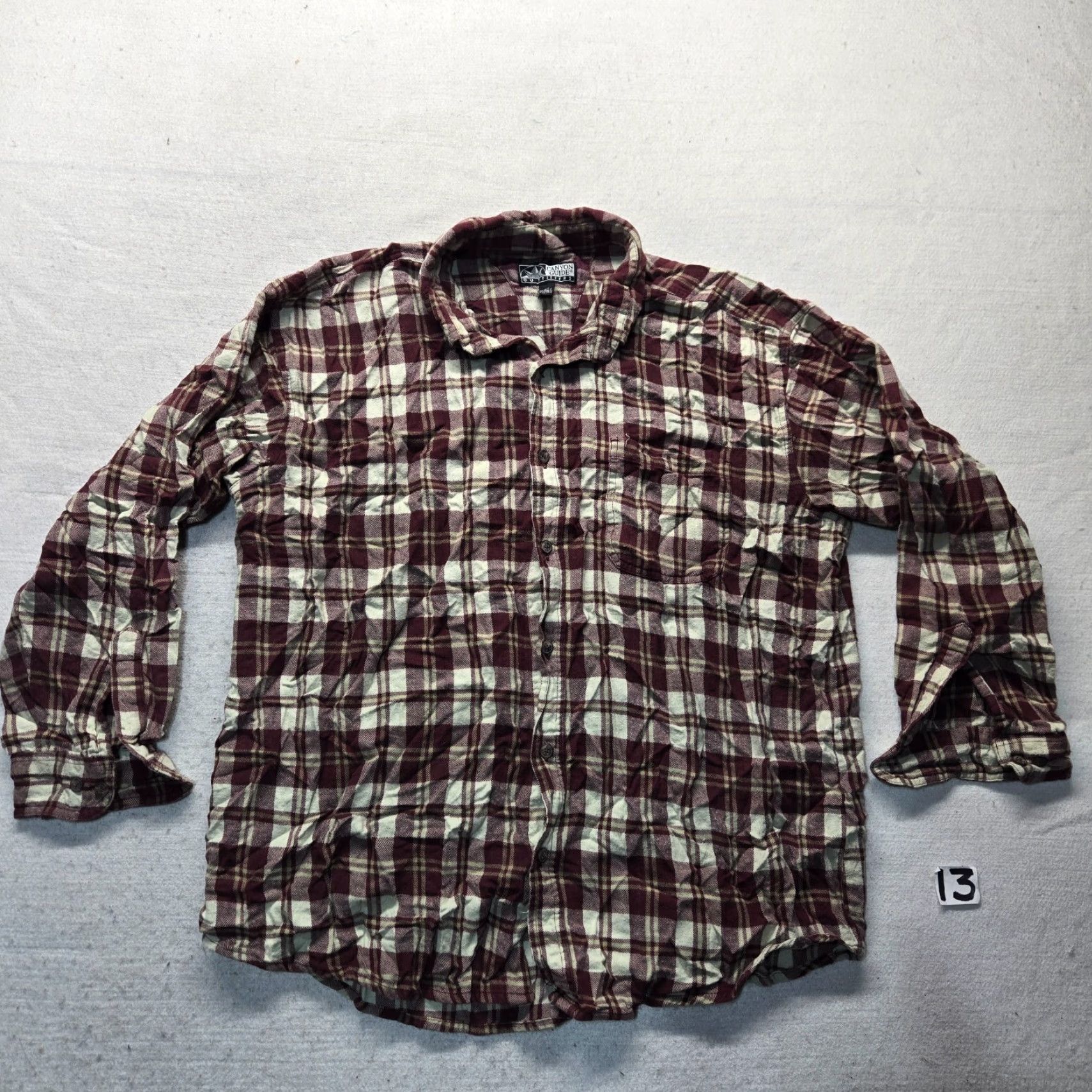 Urban Outfitters VINTAGE Outfitters Men’s Long Sleeve Red Plaid Flannel Shirt 2X Big & Tall Casual Warm Size US XXL / EU 58 / 5 - 2 Thumbnail