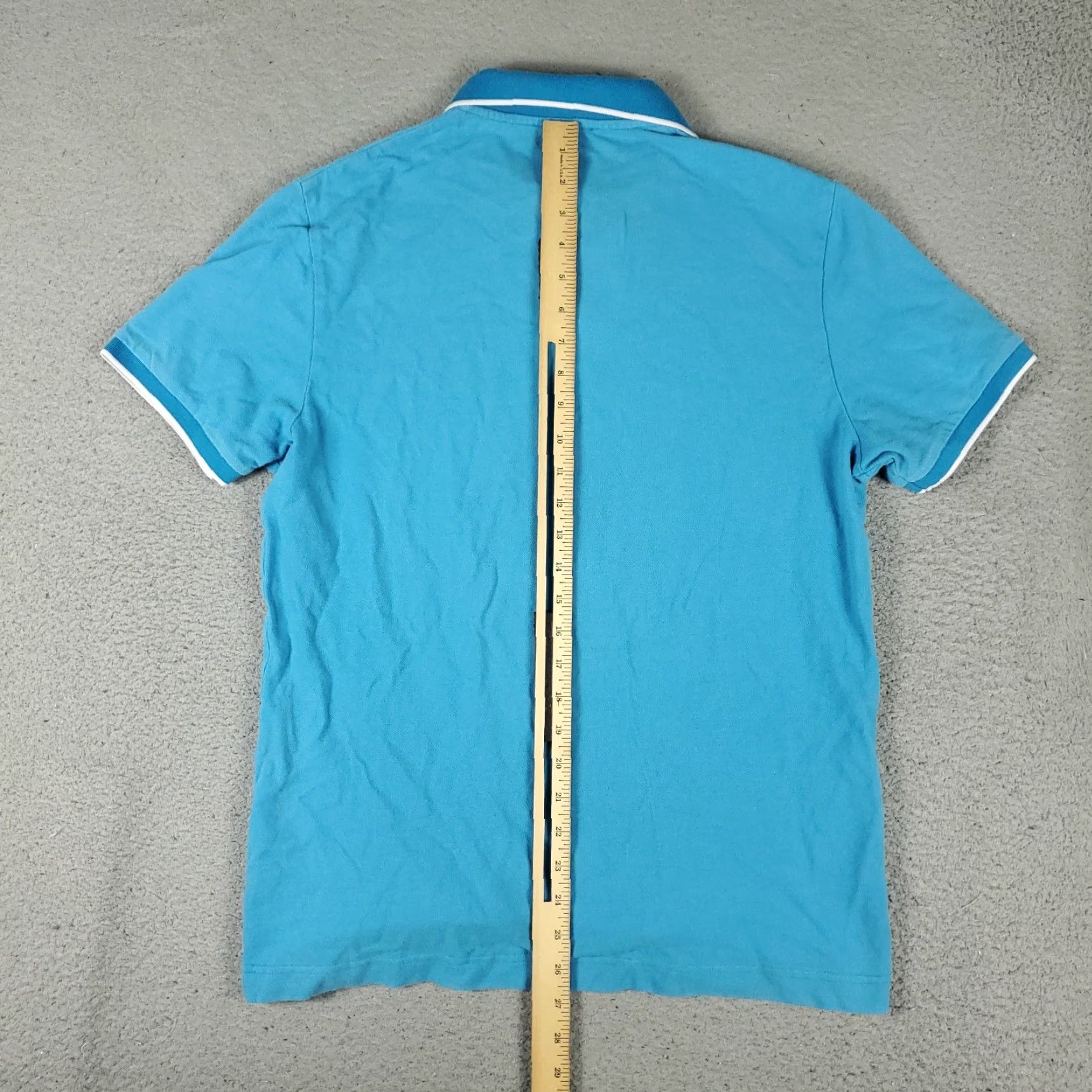 BUGATCHI VINTAGE Bugatchi Polo Shirt Mens Small Blue Casual Short Sleeve Cotton Size US S / EU 44-46 / 1 - 4 Thumbnail