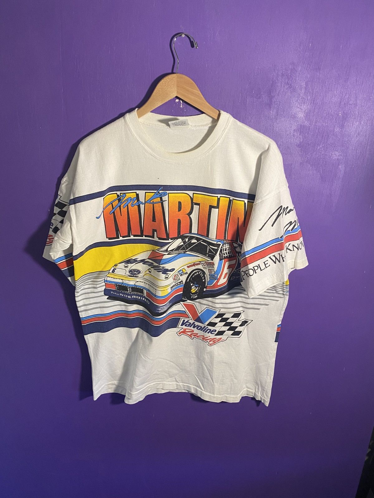 NASCAR × Vintage Vintage 1993 NASCAR Mark Martin AOP t-shirt Size US L / EU 52-54 / 3 - 1 Thumbnail