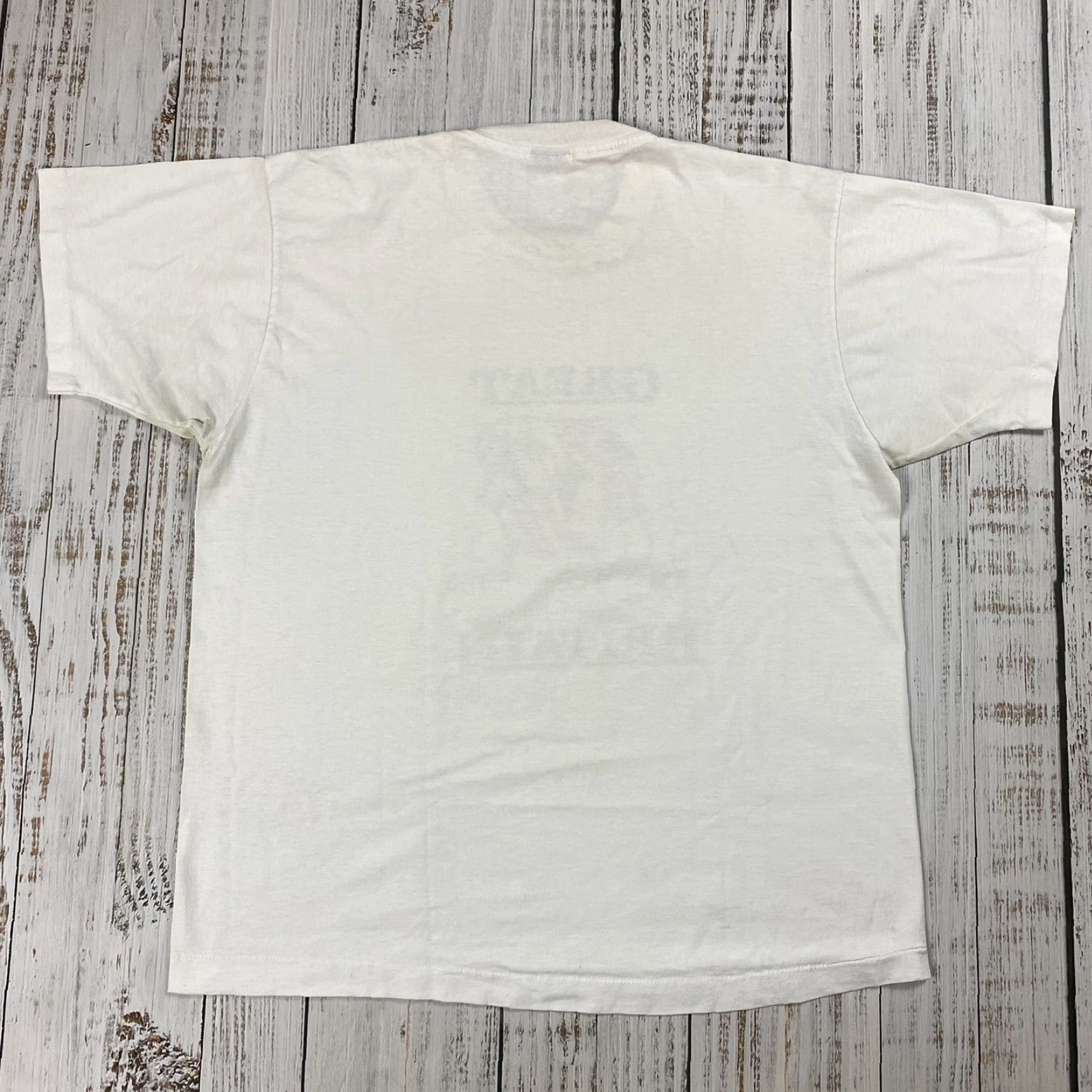 Vintage VINTAGE SCREEN STARS T-Shirt Men XL White English Bulldog Graphic 80s 90s London USA Churchill Mascot Size US XL / EU 56 / 4 - 7 Thumbnail