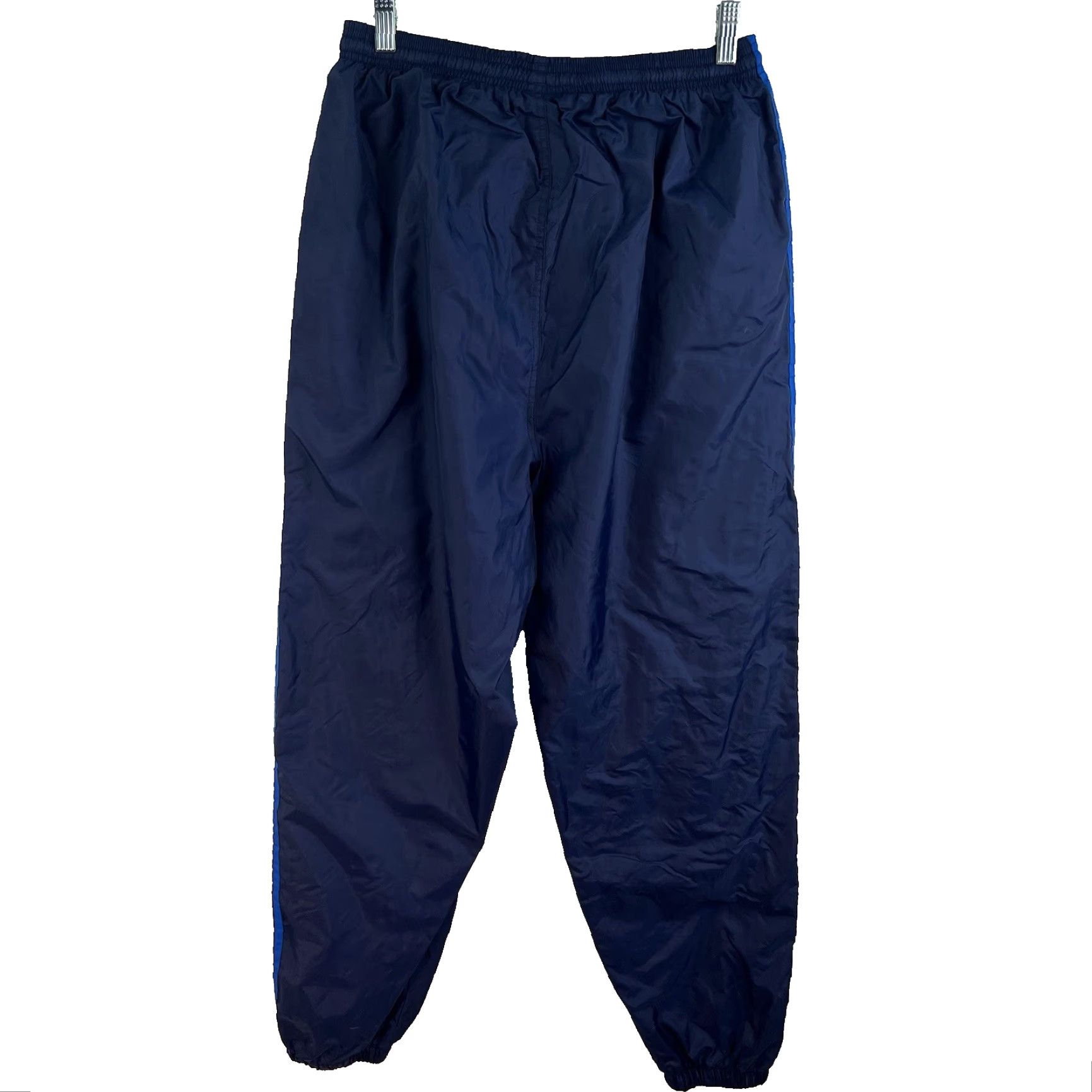 Adidas VINTAGE adidas Men's Track Pants Size L Tapered Fit Activewear Softshell Blue 90s Athleisure Size US 33 - 7 Thumbnail