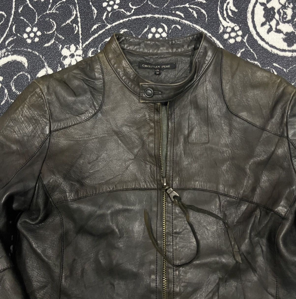 CHRISTIAN PEAU VINTAGE CHRISTIAN PEAU GOAT LEATHER BIKER JACKET Size XS / US 0-2 / IT 36-38 - 9 Thumbnail