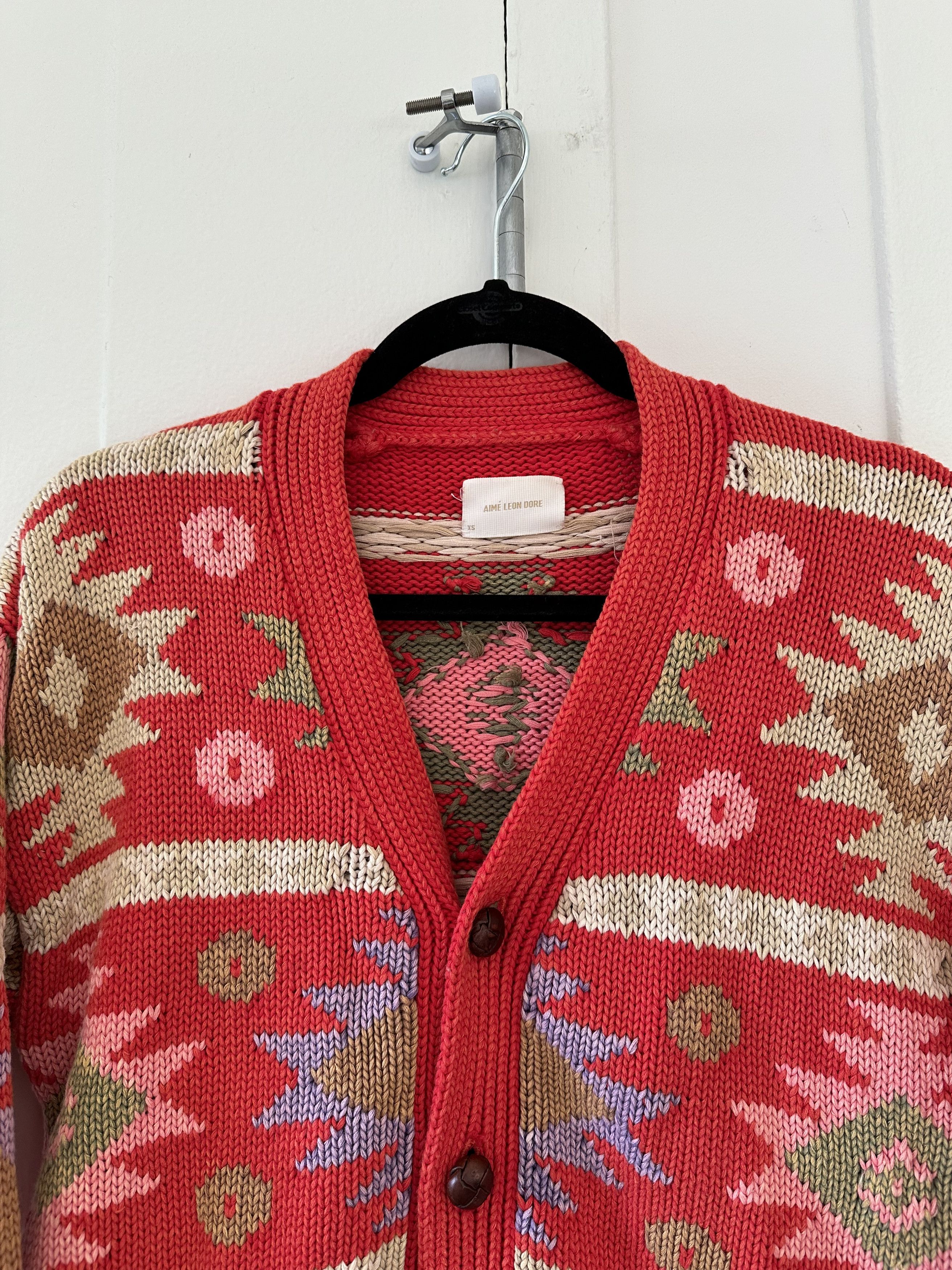 Aime Leon Dore Aime Leon Dore Geometric Knit Cardigan Size US XS / EU 42 / 0 - 3 Thumbnail