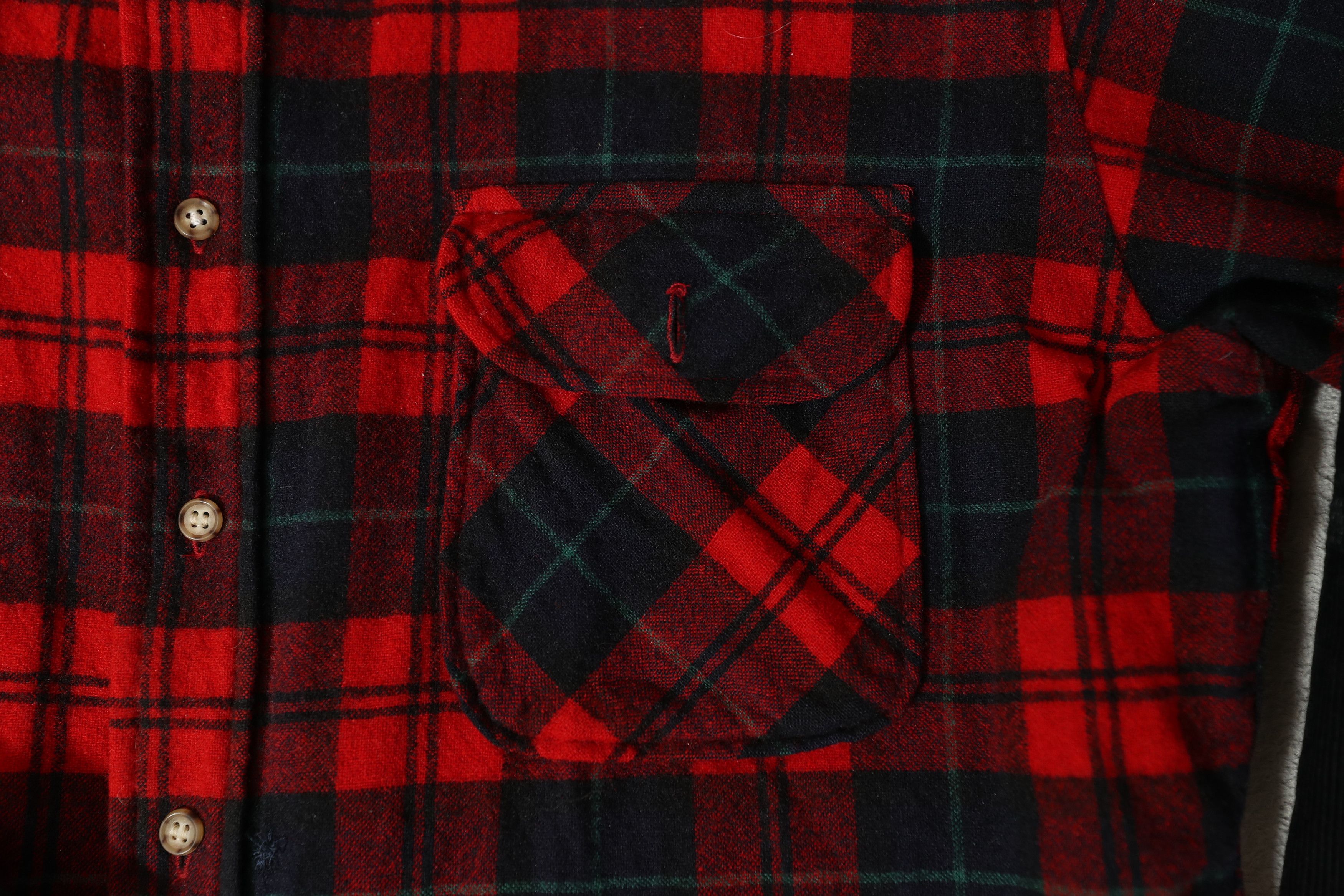 Pendleton Vintage Pendleton Wool Red Tartan Flannel (XL) Size US XL / EU 56 / 4 - 8 Thumbnail