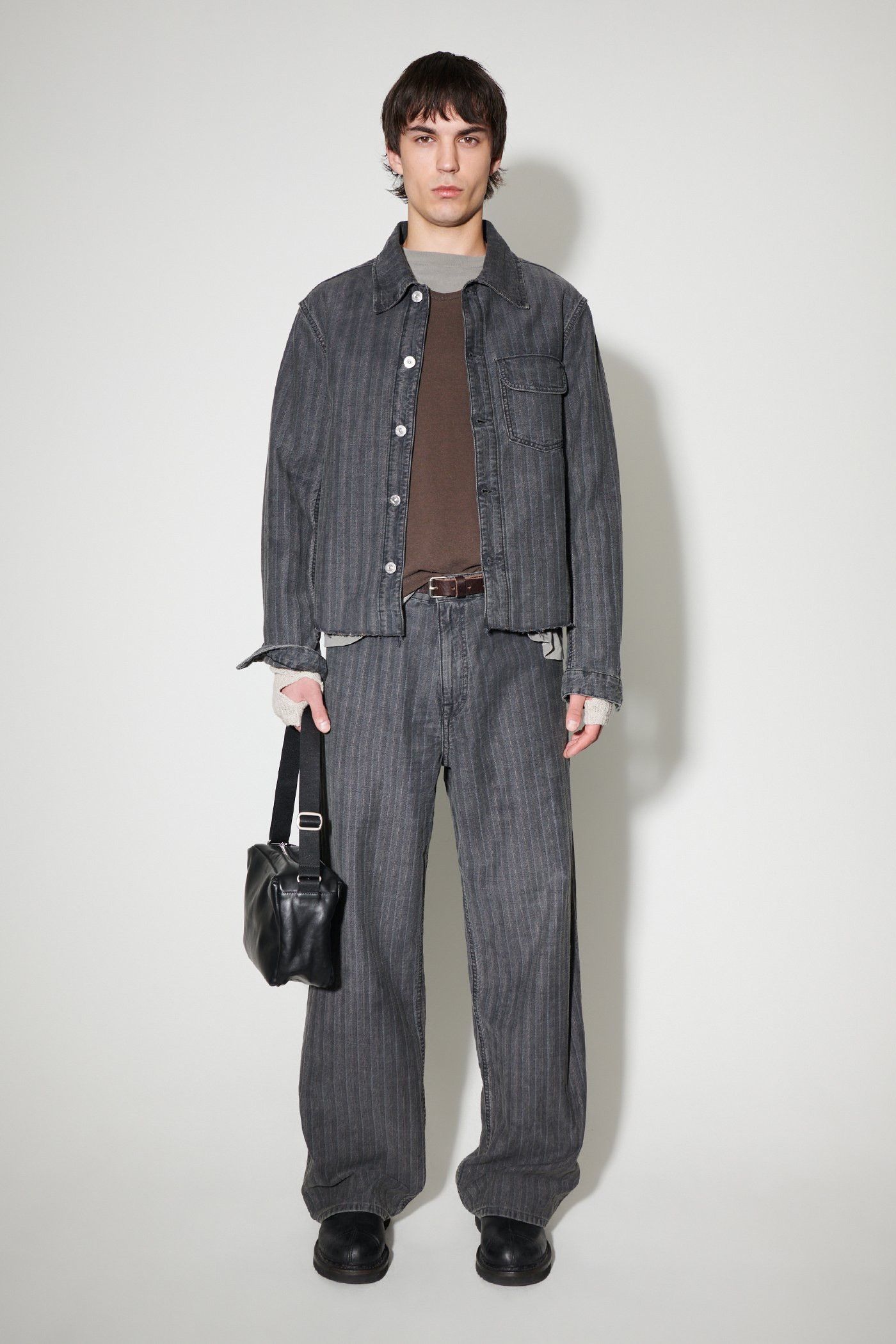 Our Legacy Cut Rebirth Jacket - Washed Grey Torino Stripe Size US M / EU 48-50 / 2 - 2 Thumbnail