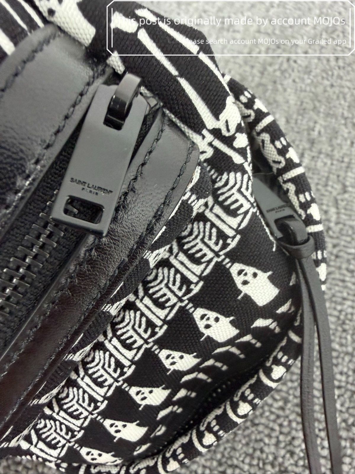 Saint Laurent Paris Saint Laurent Paris Skeleton Key Chain Wallet Mini Backpack Size ONE SIZE - 3 Thumbnail