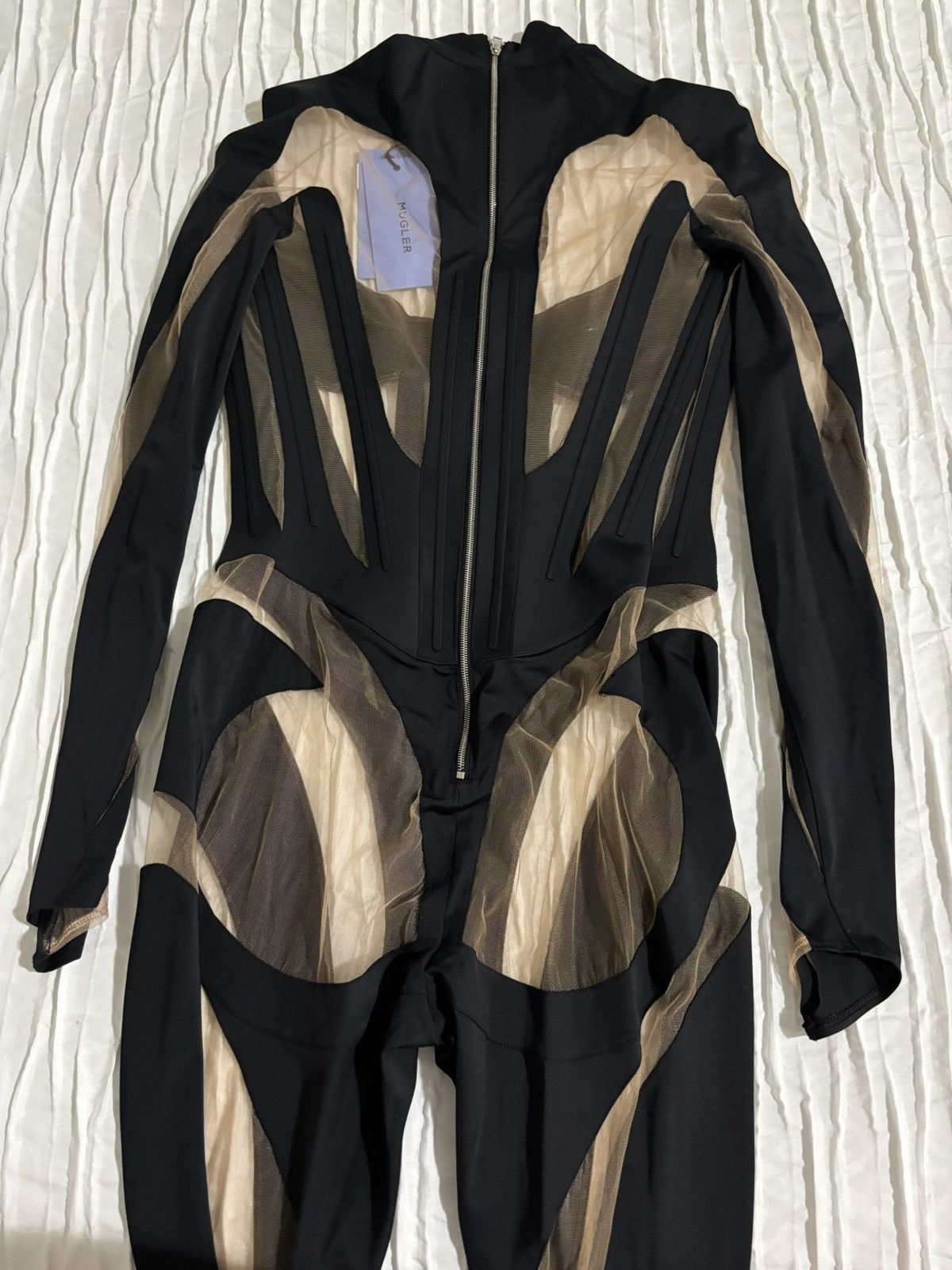 Mugler Authentic Mugler built in corset jumpsuit. Size 28" / US 6 / IT 42 - 4 Thumbnail