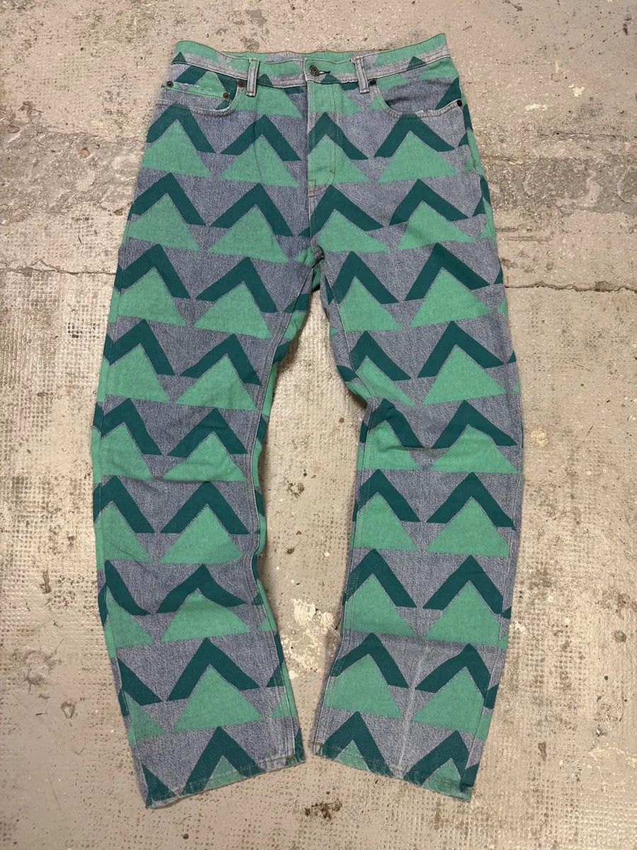 Acne Studios Acne Studios Bla Konst Land Print Denim Jeans Size US 31 - 3 Thumbnail