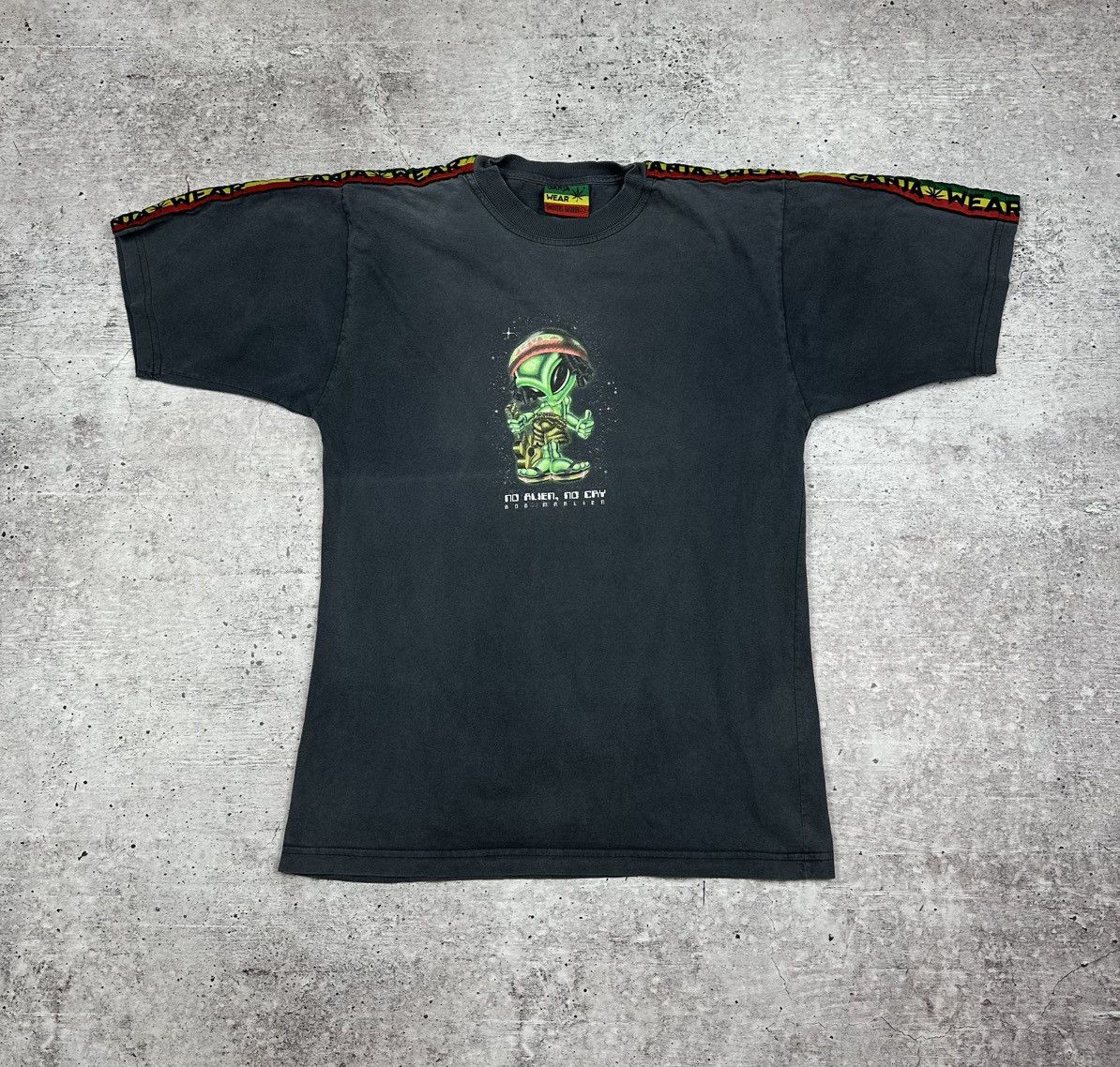 Alien Workshop Vintage Ganja Wear Alien Nation Bob Marlien Tee Size US L / EU 52-54 / 3 - 1 Thumbnail