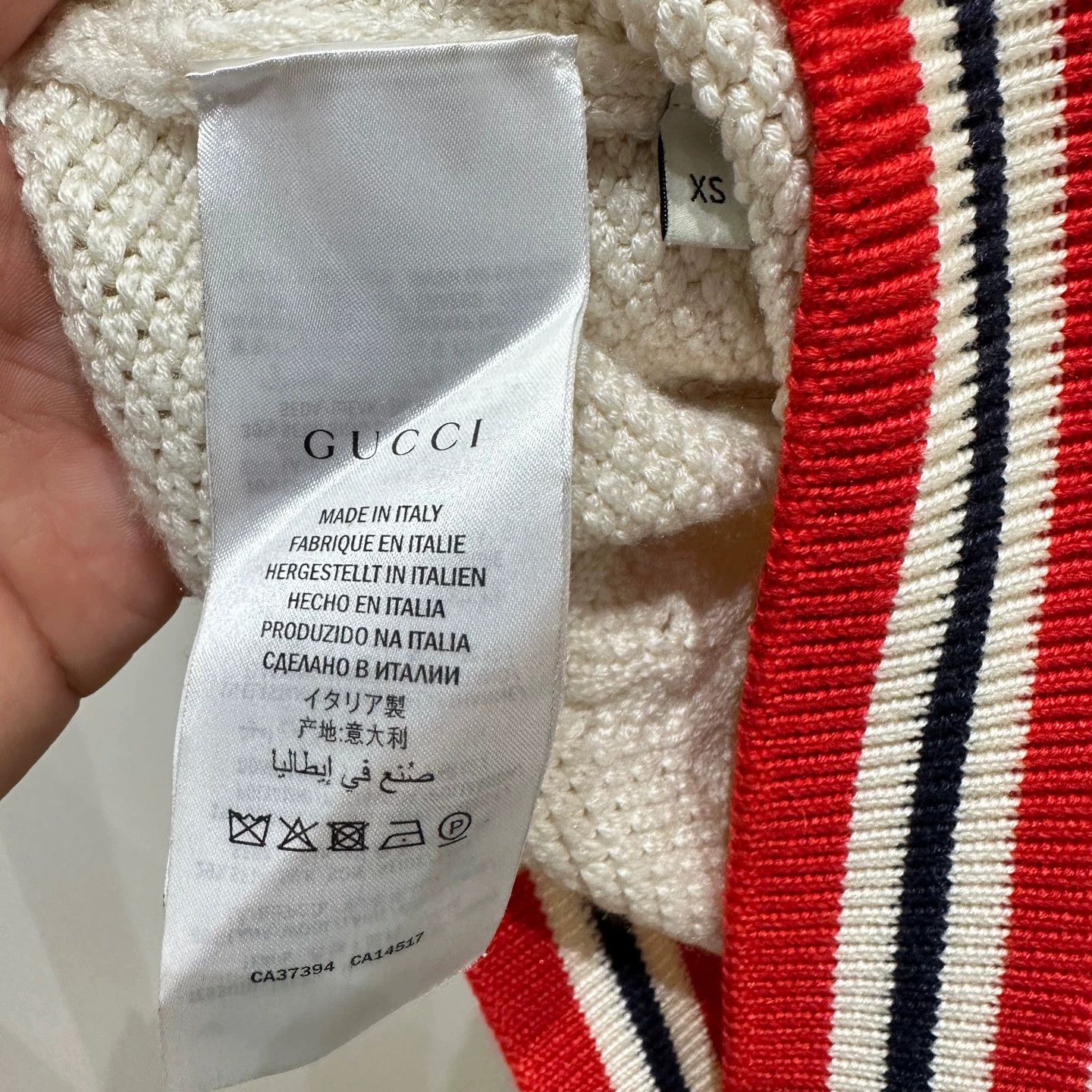Gucci Gucci GG stripe V-neck wool sweater XS mar608 Size XS / US 0-2 / IT 36-38 - 4 Thumbnail