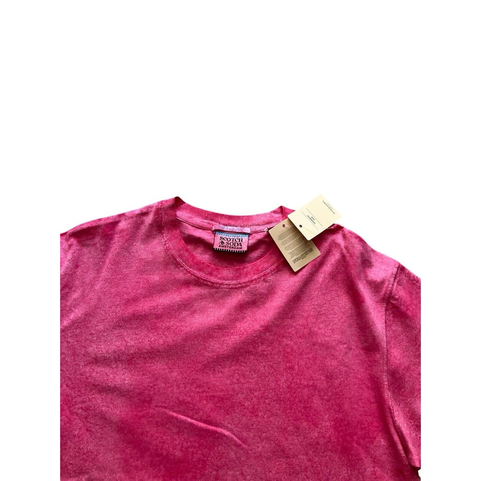 Scotch & Soda Scotch & Soda Mens Oil Dye T-Shirt Dark Pink $88 Size M Size US M / EU 48-50 / 2 - 4 Thumbnail