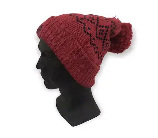 Adidas Vintage Adidas Knit Bobble Beanie Hat Size ONE SIZE - 2 Thumbnail