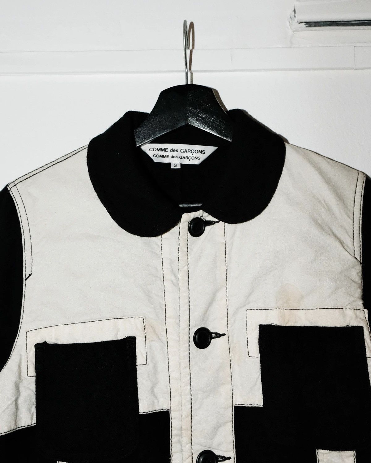 Comme des Garcons Comme des Garcons ROUND COLLAR PATCH WOOL JACKET Size US S / EU 44-46 / 1 - 2 Thumbnail