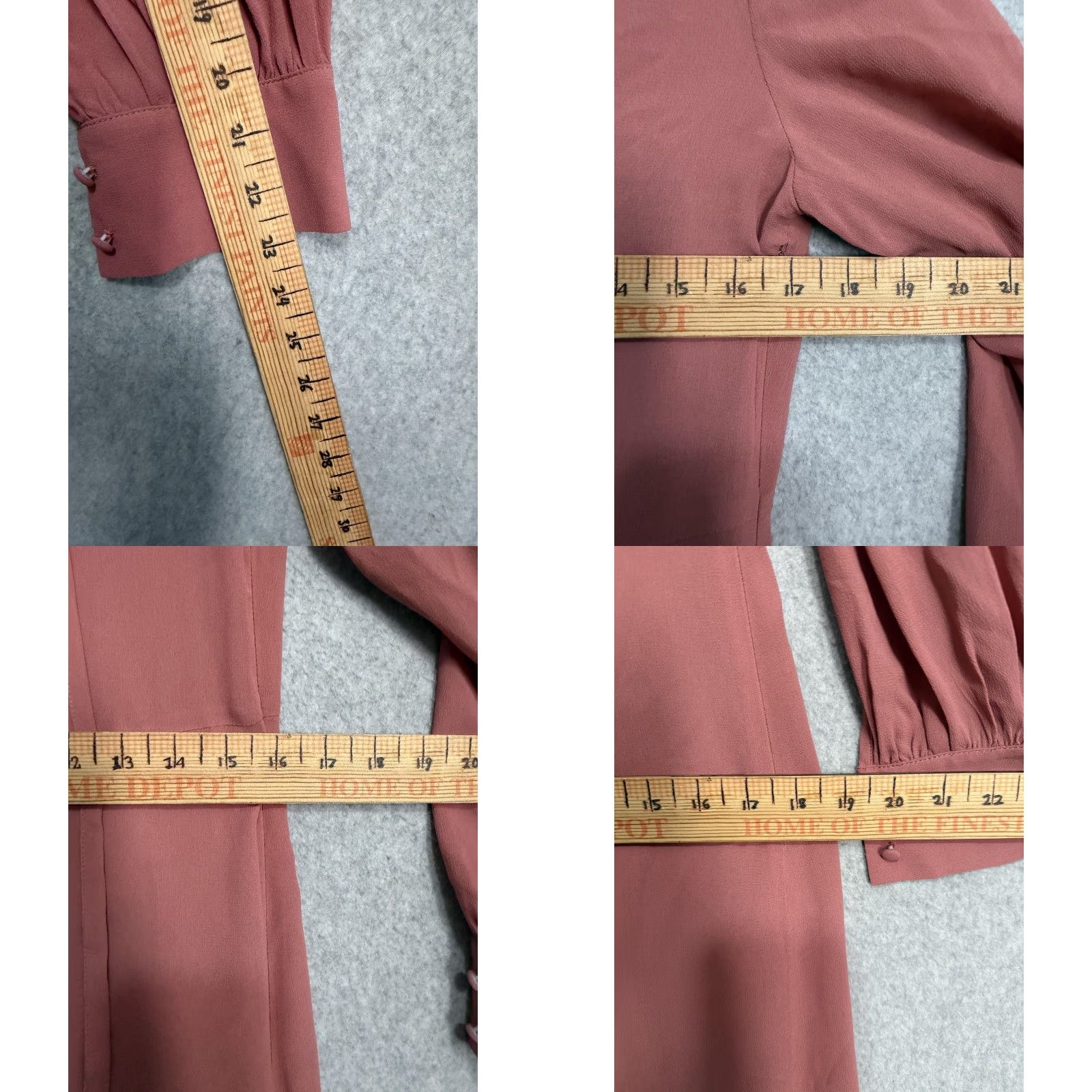 Ted Baker Ted Baker Faithiy Dress Womens 1 Pink Ruffle Tie Neck Maxi Long Sleeve Lined Size XS / US 0-2 / IT 36-38 - 9 Thumbnail