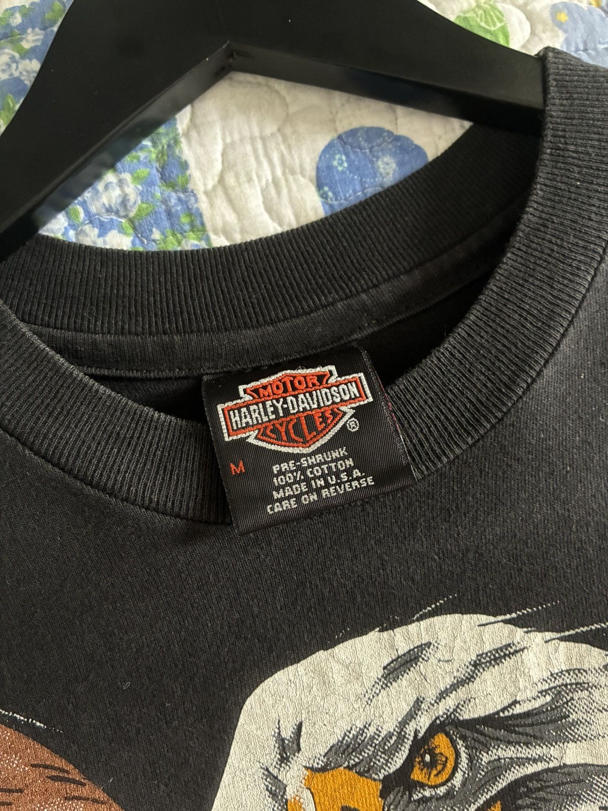 Harley Davidson Rare Vintage 1993 Harley-Davidson Eagle (AOP) T-shirt Size US M / EU 48-50 / 2 - 4 Thumbnail