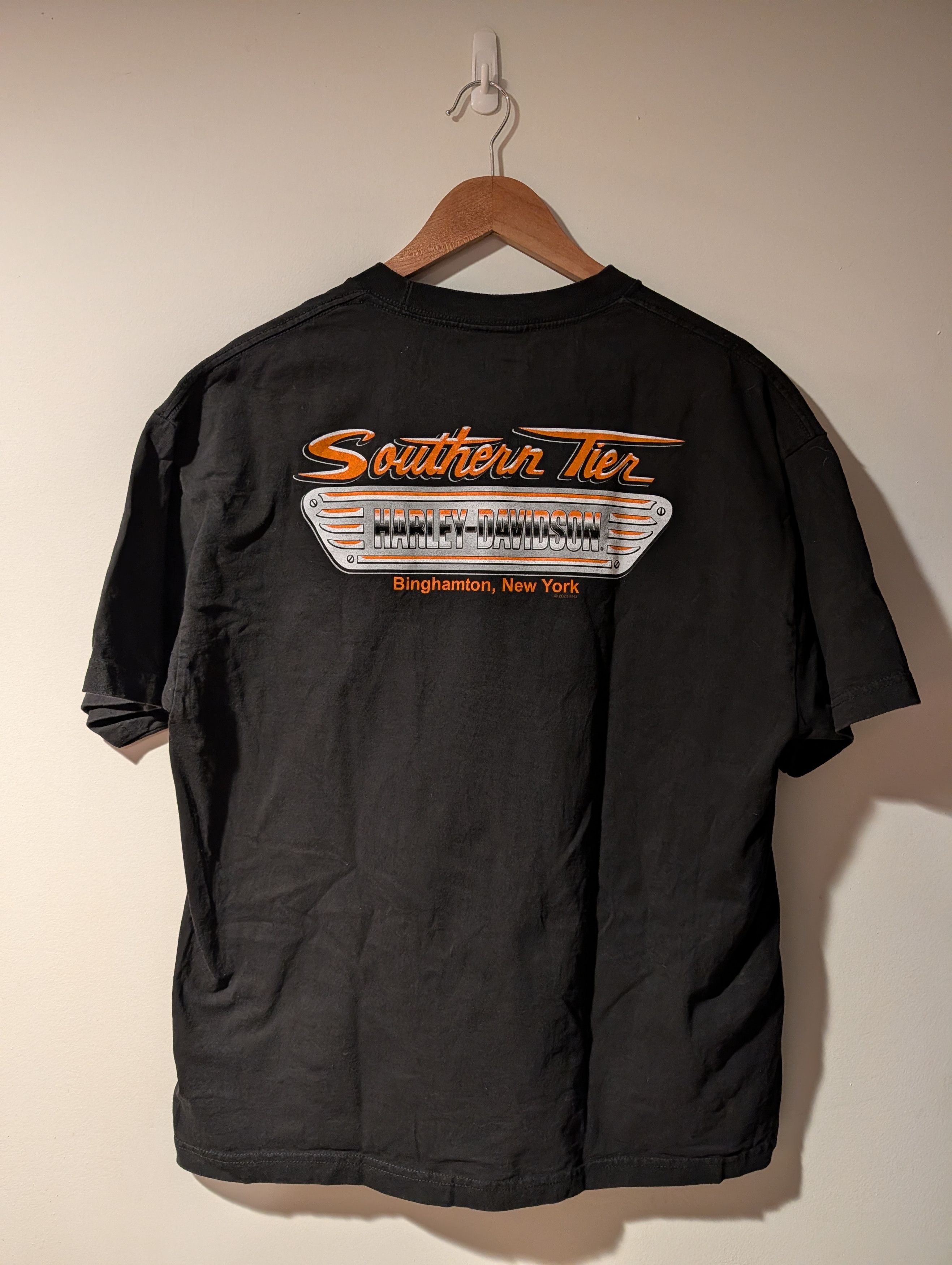 Harley Davidson I Got Mine Harley Davidson Motorcycle New York T-Shirt Size US XL / EU 56 / 4 - 1 Thumbnail