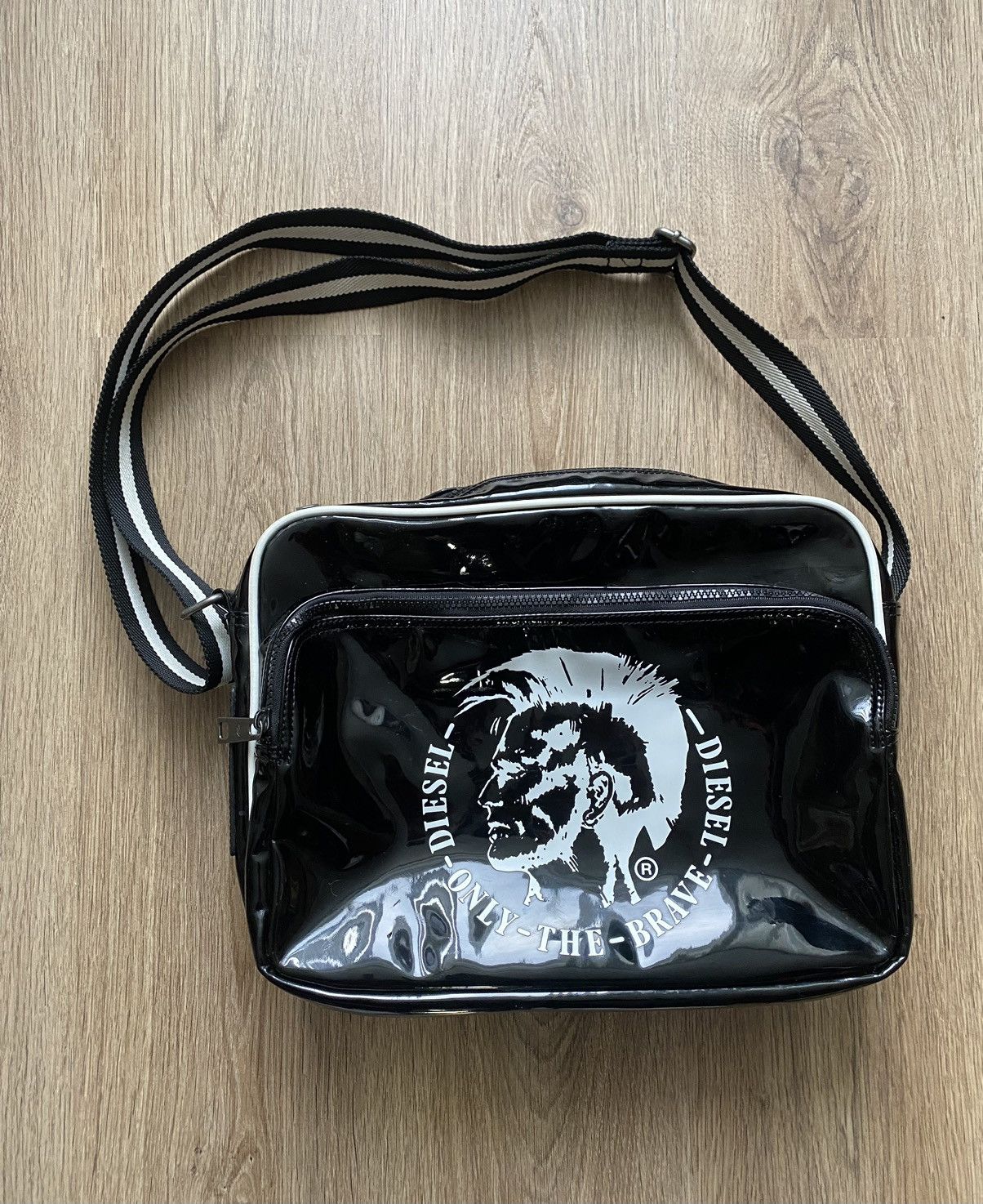Vintage Diesel Y2K Big logo glamour avant garde bag