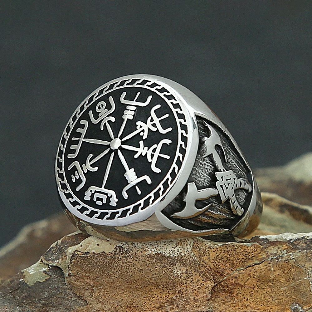 Vintage Viking Compass Ring Size ONE SIZE - 2 Thumbnail