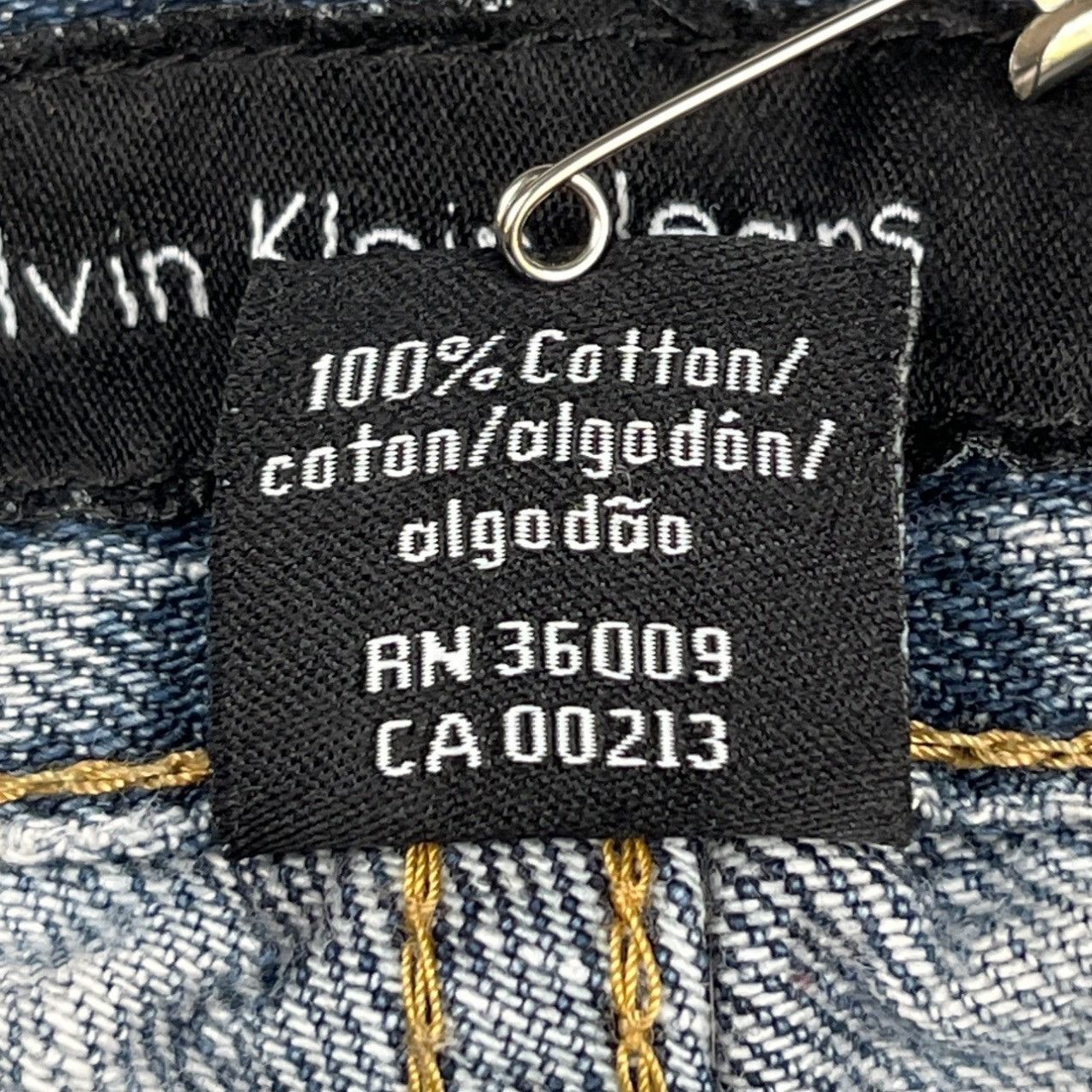Calvin Klein Calvin Klein Men's Blue Jeans/Slim Straight Sz 32 SKU 4439 Size US 32 / EU 48 - 6 Thumbnail