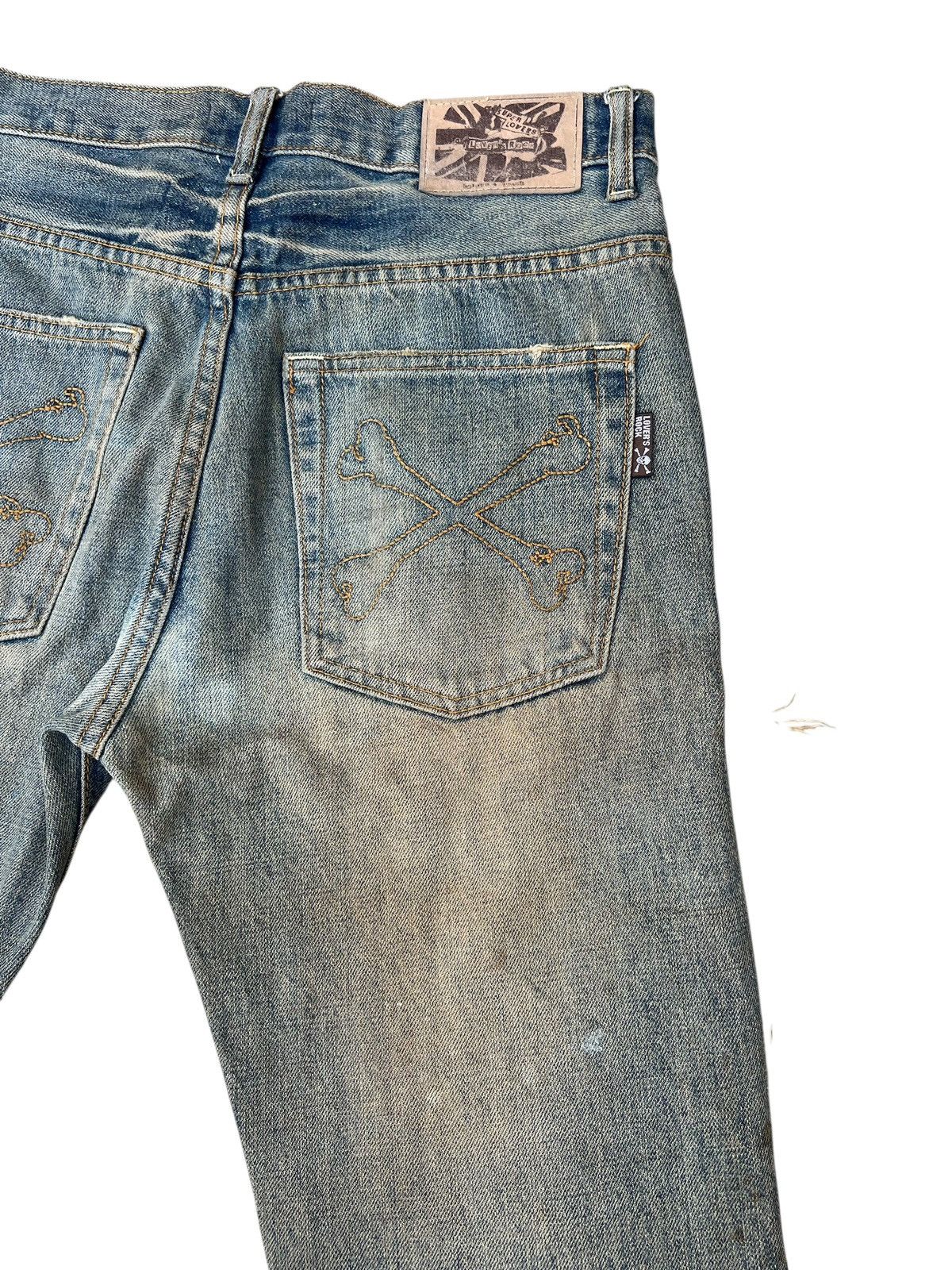 Super Lovers Vintage Super Lovers Japan Distress Dirty Mud Denim Jeans Size US 31 - 18 Thumbnail