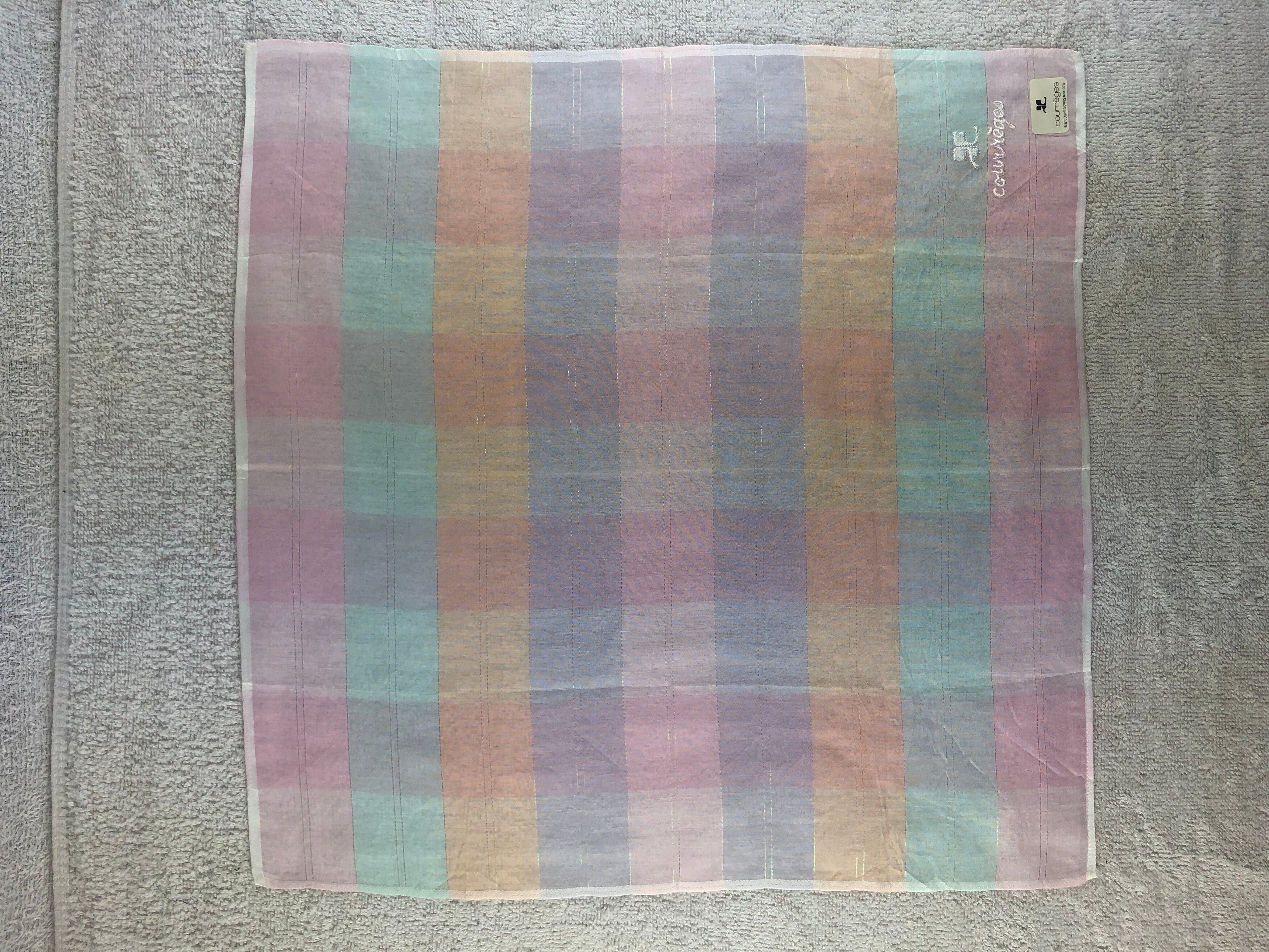 Vintage Courreges Handkerchief / Bandana / Neckerchief Size ONE SIZE - 3 Thumbnail