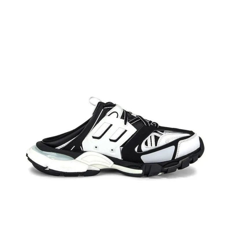 Balenciaga o1mt1gz0924 Track Mule Bicolor in White/Black Size US 7 / EU 40 - 1 Thumbnail