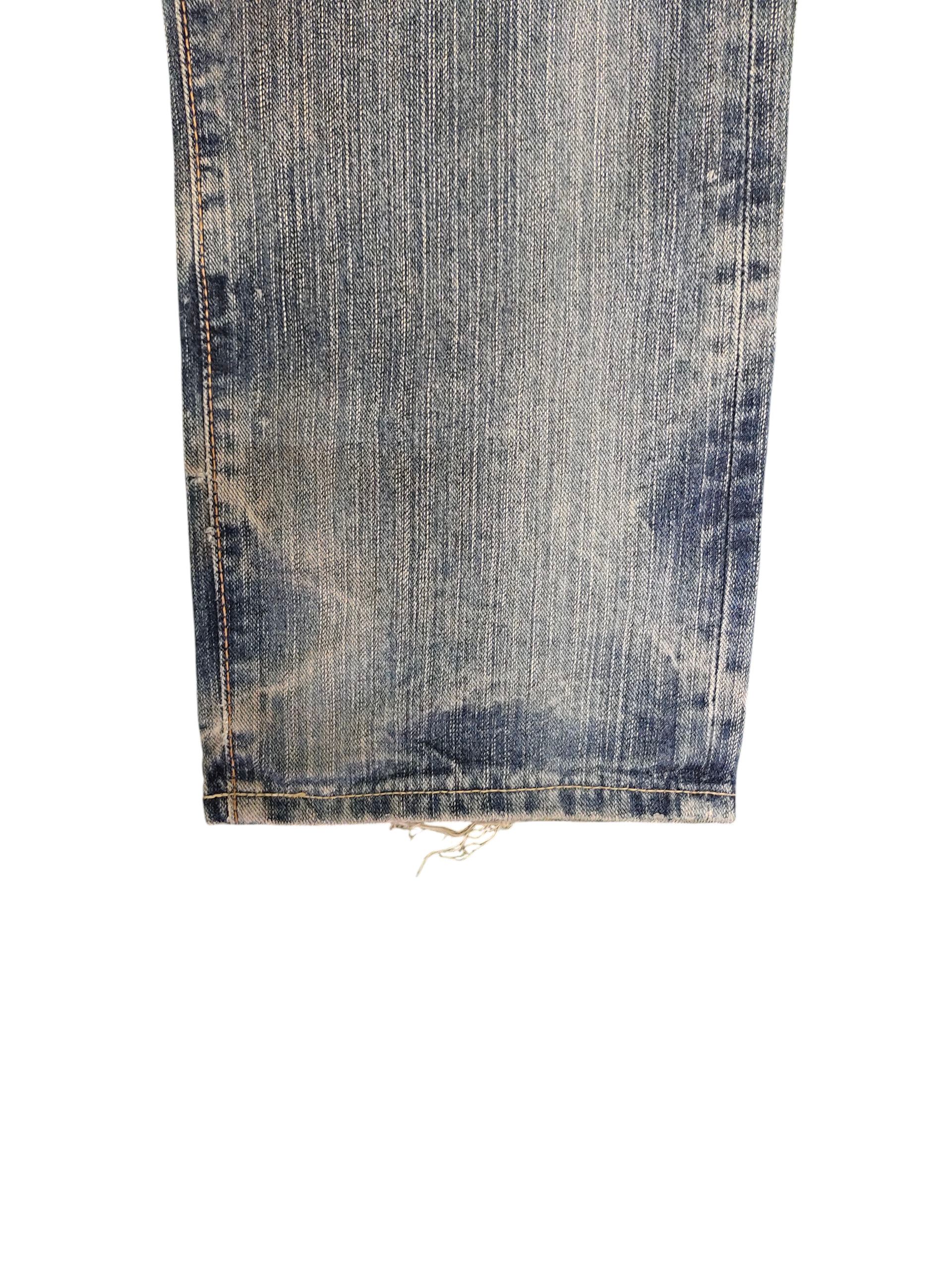 Kapital Vintage 90s Edwin Boro Patchwork Clawmark Distress Jeans Size US 30 / EU 46 - 5 Thumbnail
