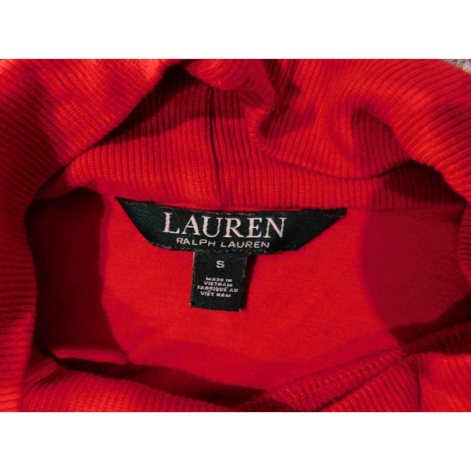 Ralph Lauren Lauren Ralph Lauren Turtleneck Sweater Womens Small Red Long Sleeve Knit Pullover Class ic Casual Winter Fall Button Logo Pockets Stretch Size S / US 4 / IT 40 - 7 Thumbnail