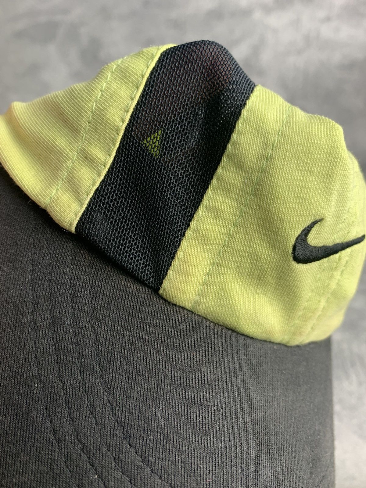 Nike Vintage Nike Clima FIT Yellow Running Hat U9CCh Size ONE SIZE - 9 Thumbnail