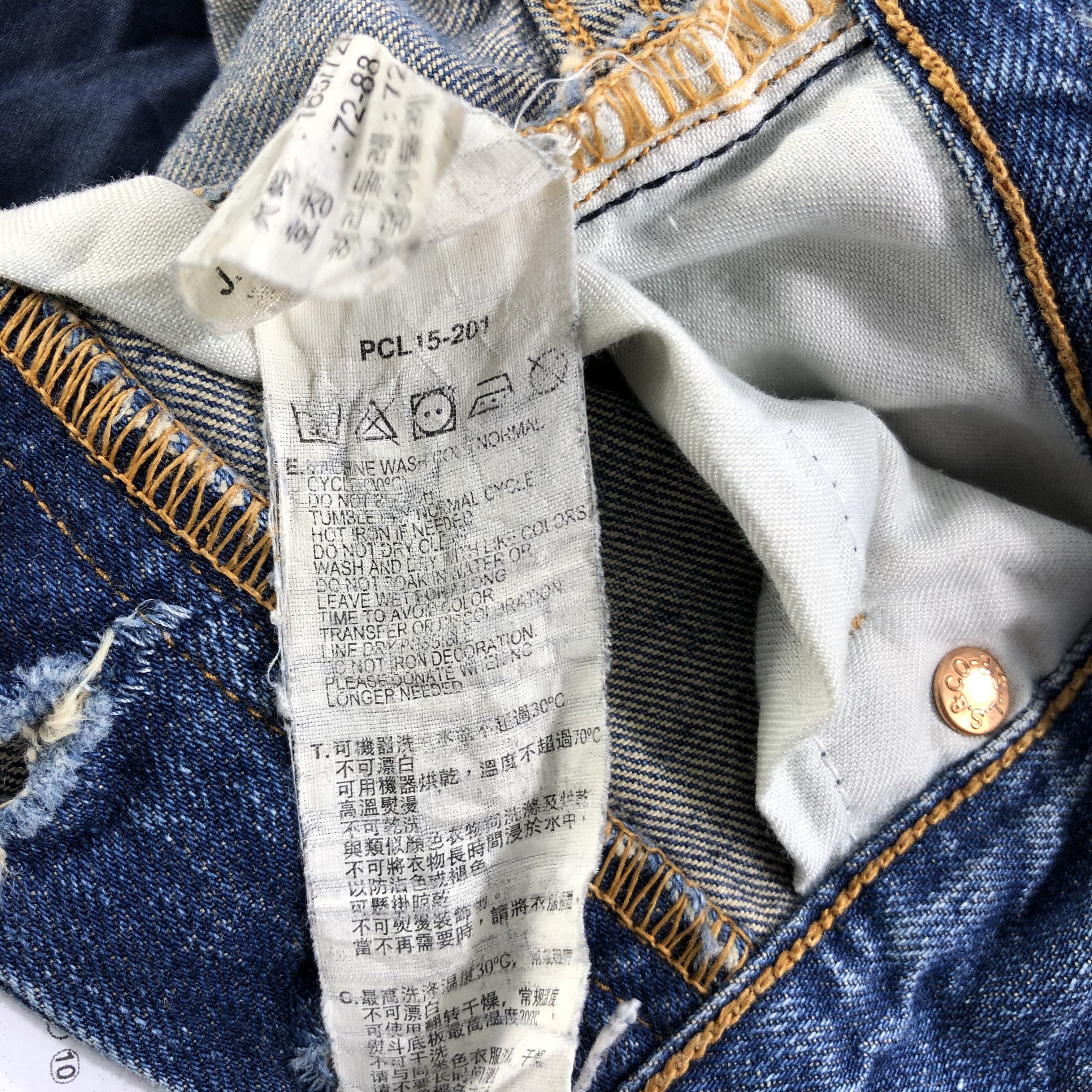 Levi's Vintage Levis 201 Jeans Dirty Distressed Denim KJ1900 Size US 32 / EU 48 - 13 Thumbnail