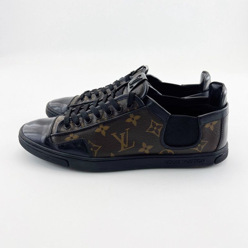Louis Vuitton Louis Vuitton Casual Fashion Sneakers in Black Brown 0079 Size US 8 / EU 41 - 1 Thumbnail