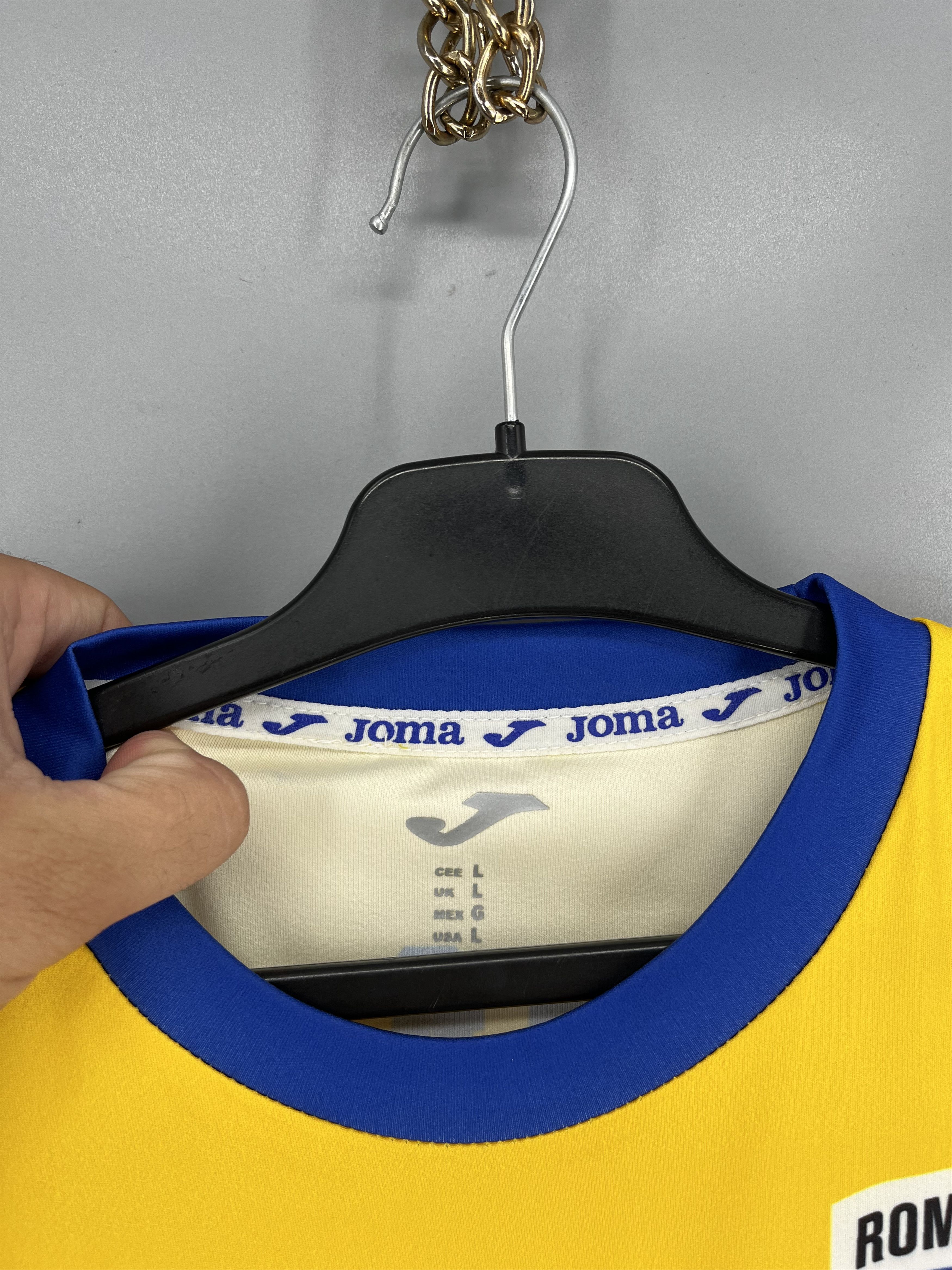 Joma Romania 2024-25 Joma Home Fan Football Shirt L Size US L / EU 52-54 / 3 - 7 Thumbnail