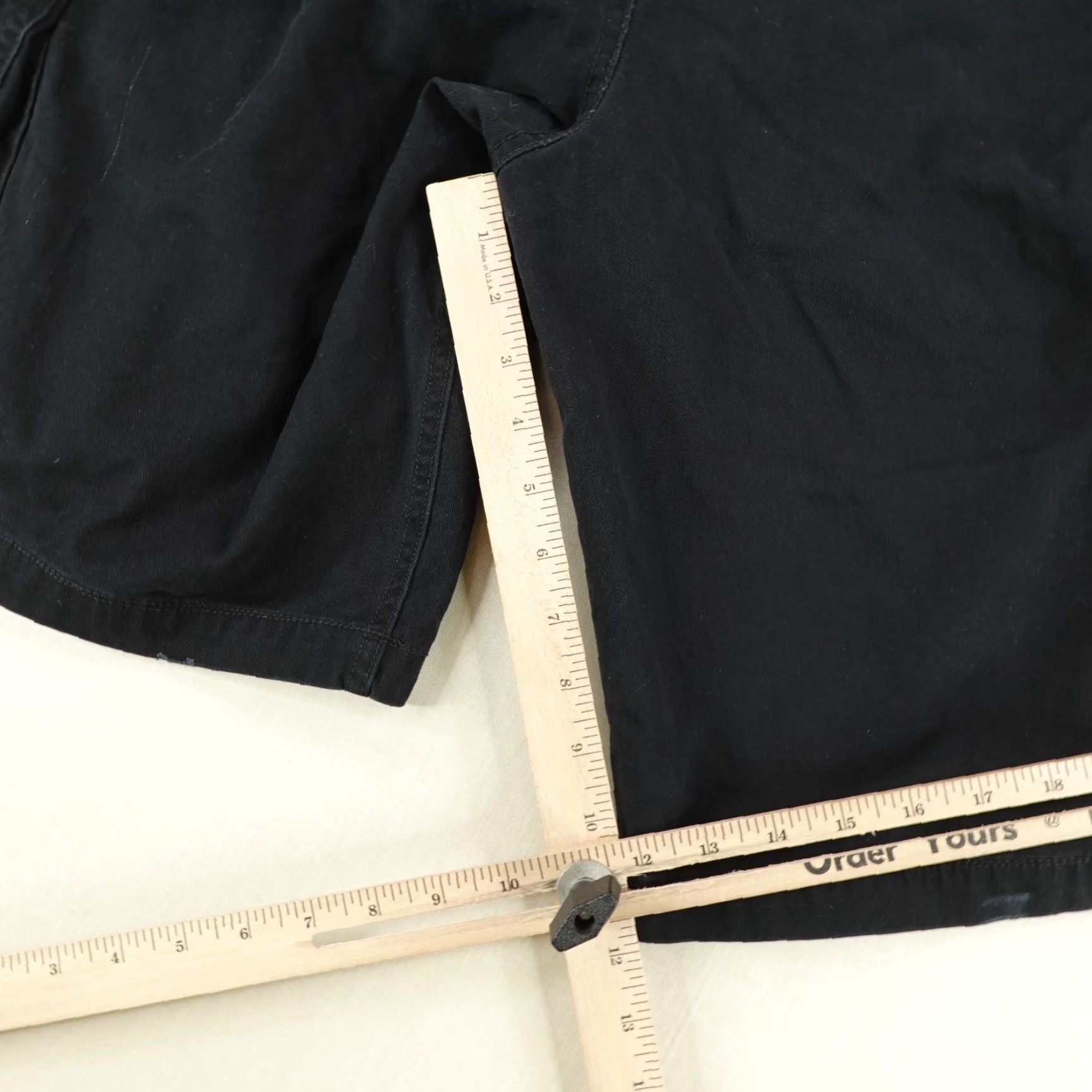 Anchor Blue VINTAGE Anchor Blue Cargo Shorts Mens 34 Black Canvas Grunge 90s Casual Outdoor Baggy Size US 33 - 7 Thumbnail