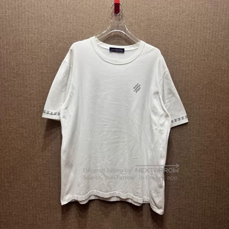 Louis Vuitton Louis Vuitton size 5l Black cuff full logo knitted short sl Size US M / EU 48-50 / 2 - 1 Thumbnail