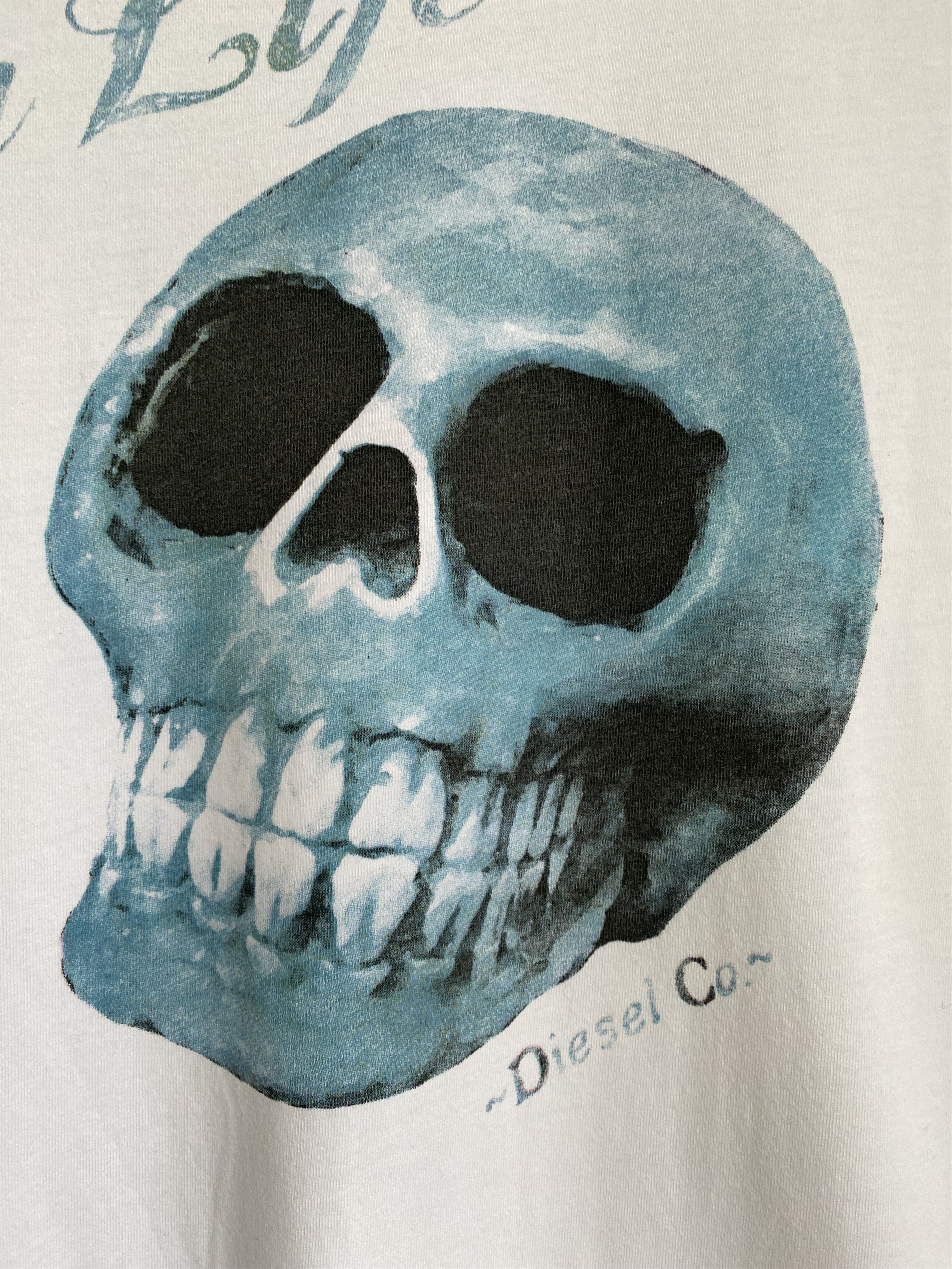 Diesel × Vintage Vintage Diesel smile in life skull t-shirt Size US XXL / EU 58 / 5 - 4 Thumbnail
