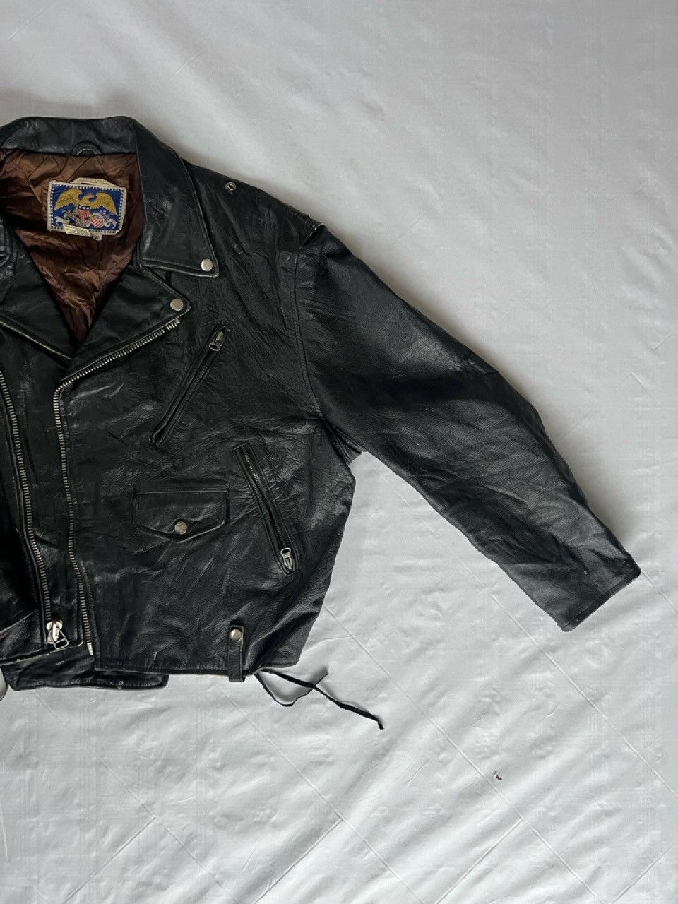 Avirex Avirex USA Leather Biker Jacket – XL – Made in Korea – 1990s Size US XL / EU 56 / 4 - 7 Thumbnail