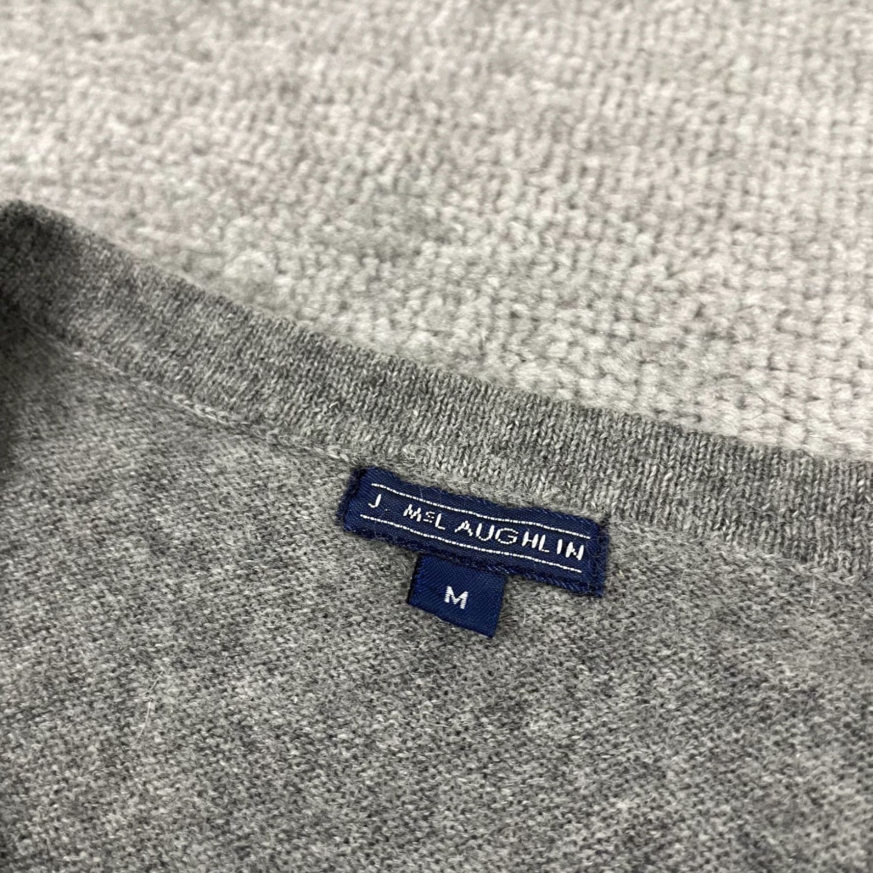J.McLaughlin J. McLaughlin Cashmere Sweater Womens Medium Gray Knit Crew Pullover Casual Work Size M / US 6-8 / IT 42-44 - 2 Thumbnail