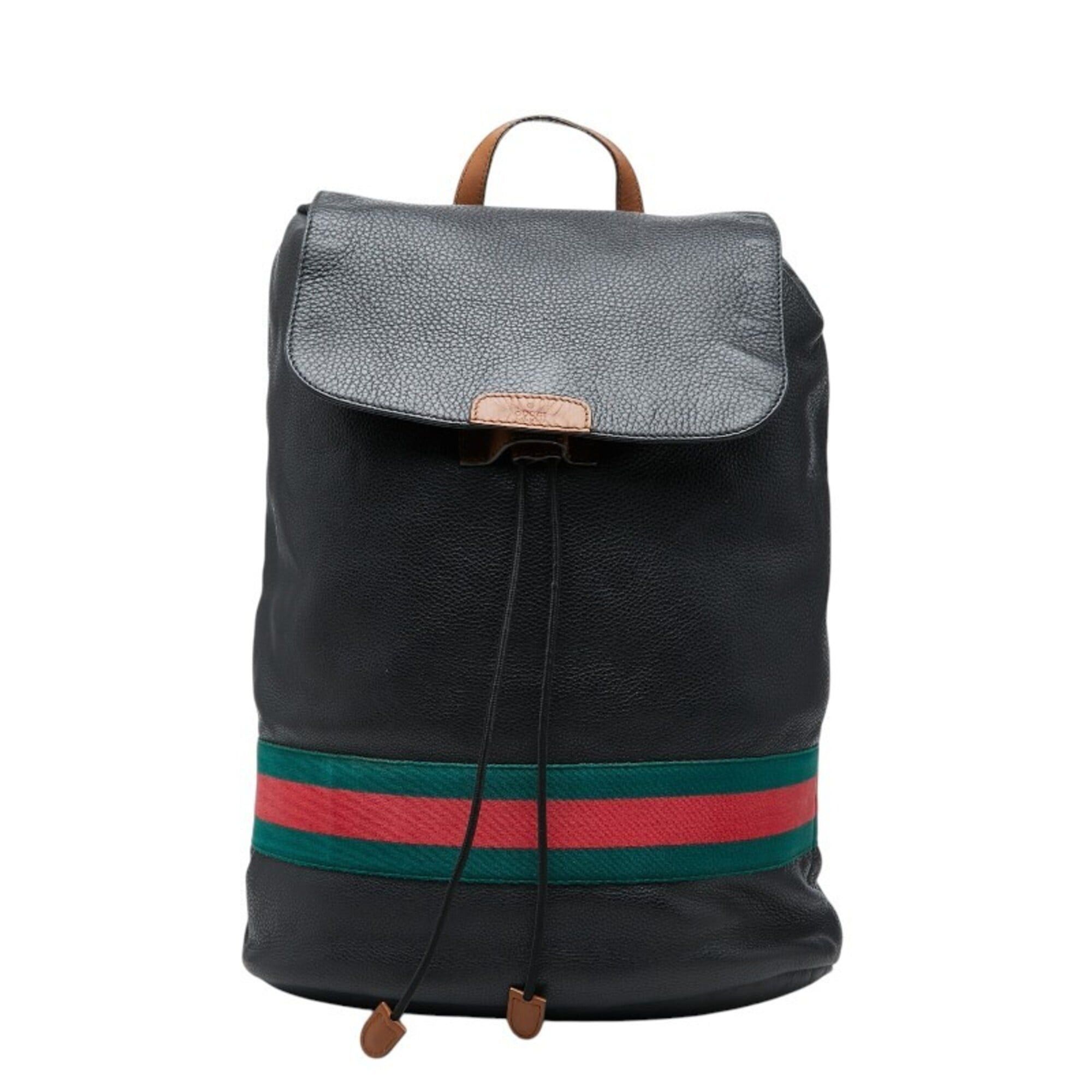 Gucci GUCCI GG Backpack, Guccissima, 450967, Leather, Black  display picture 1