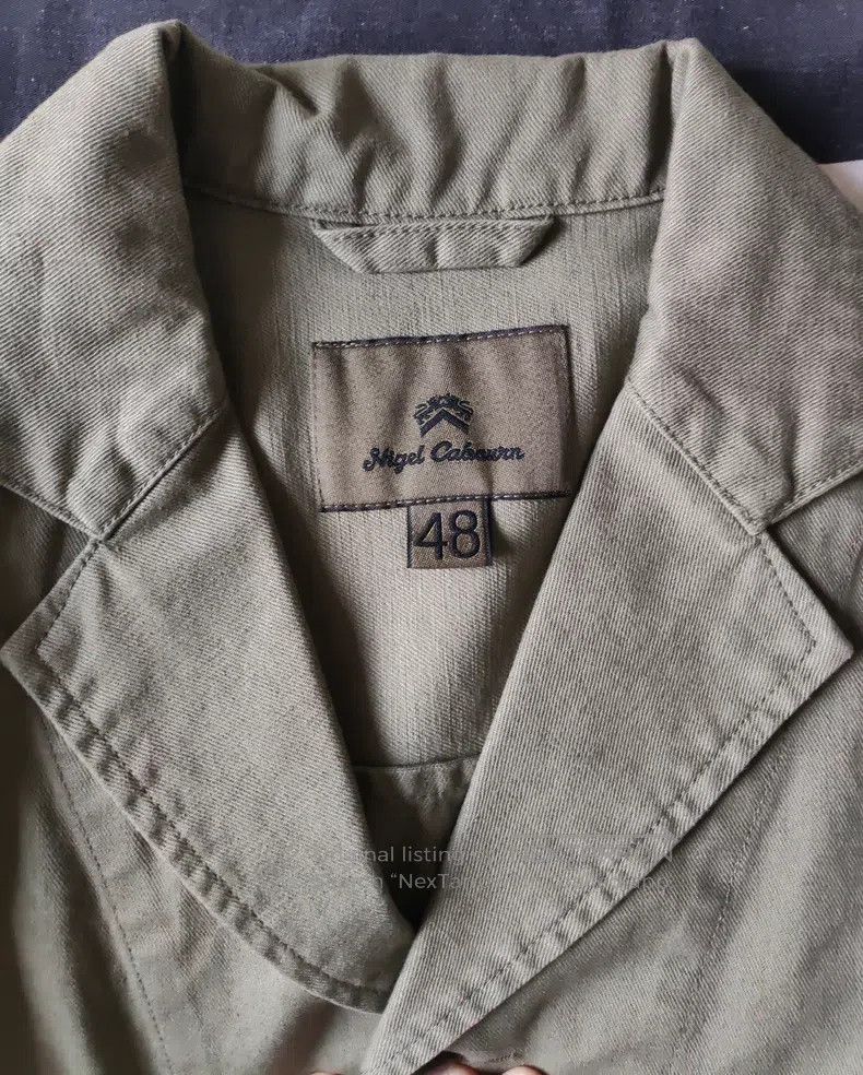 Nigel Cabourn Nigel Cabourn Military green cotton shirt Size US M / EU 48-50 / 2 - 4 Thumbnail