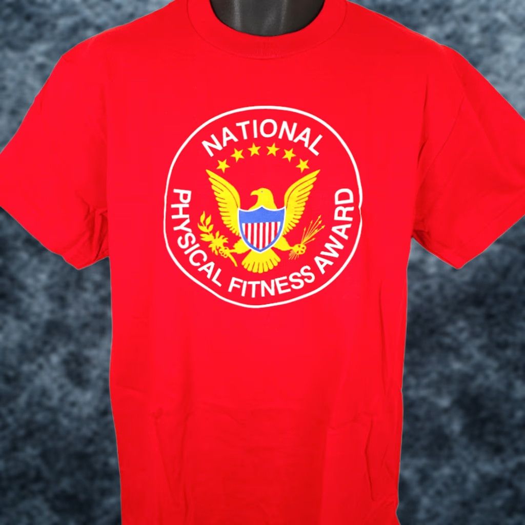 Delta VINTAGE National Physical Fitness Award T Shirt Mens Size Medium Red Y2K Size US M / EU 48-50 / 2 - 1 Thumbnail