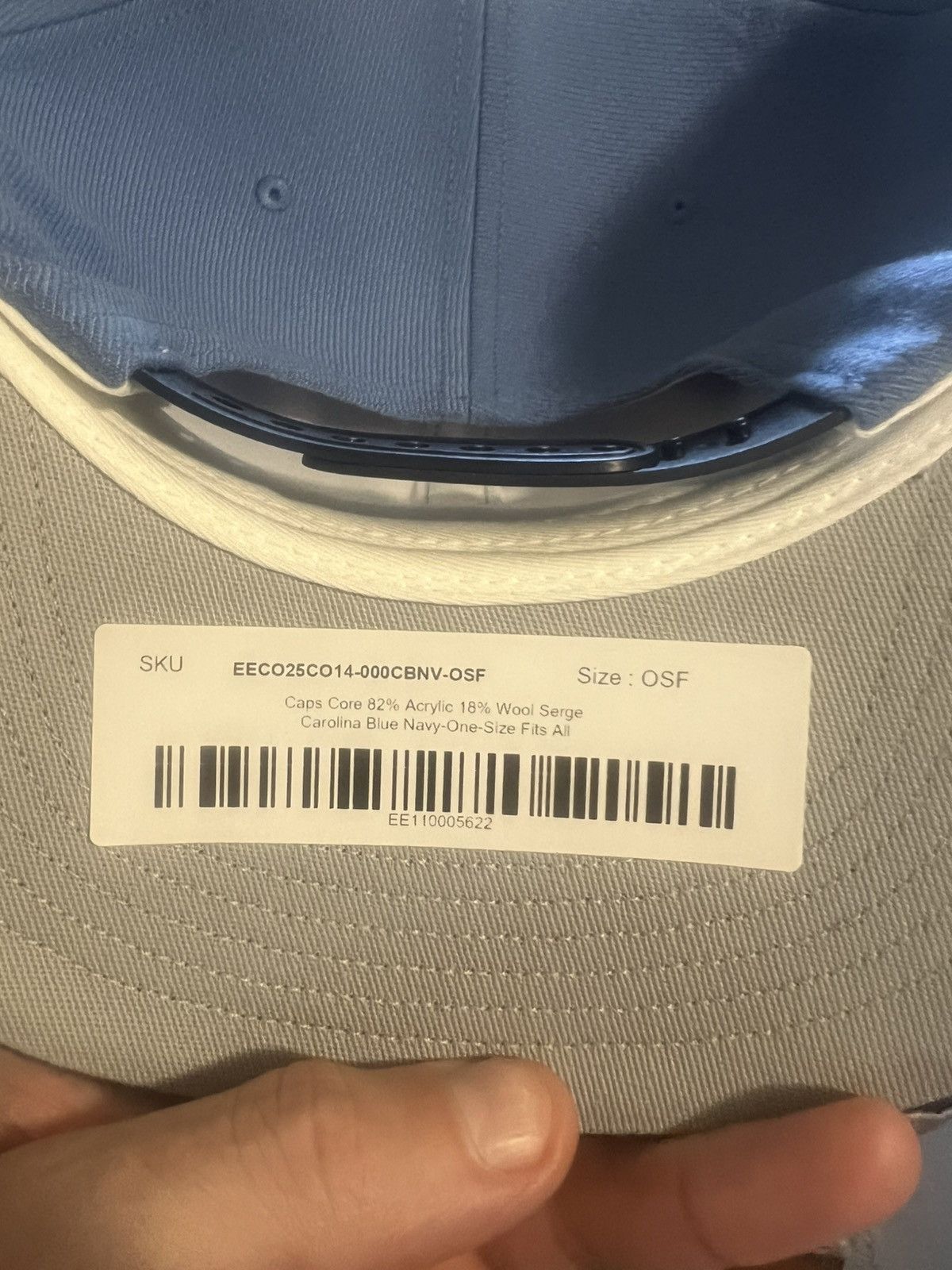 Eric Emanuel Eric Emanuel Carolina blue w navy EE snapback hat Size ONE SIZE - 2 Thumbnail