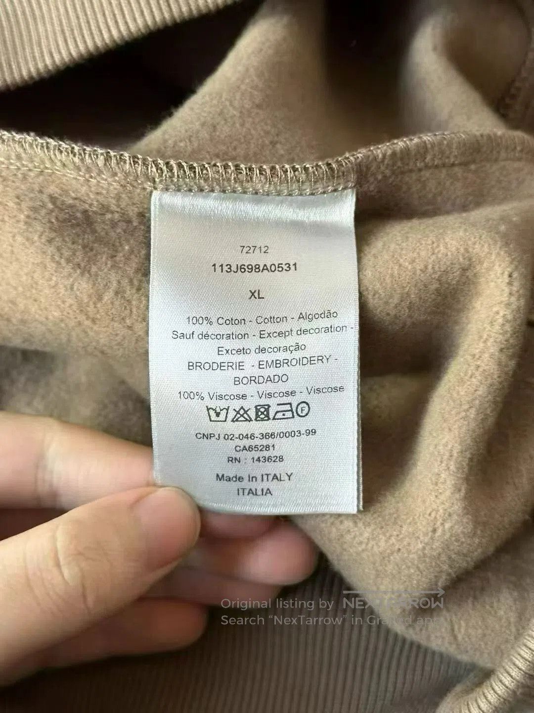 Dior Dior Brown CD Logo Hoodie. Size US XL / EU 56 / 4 - 4 Thumbnail