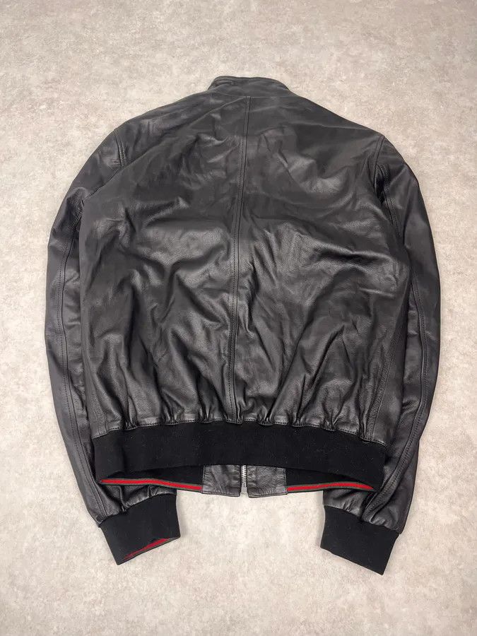 Gucci Gucci Black Leather Biker Jacket Size US M / EU 48-50 / 2 - 8 Thumbnail