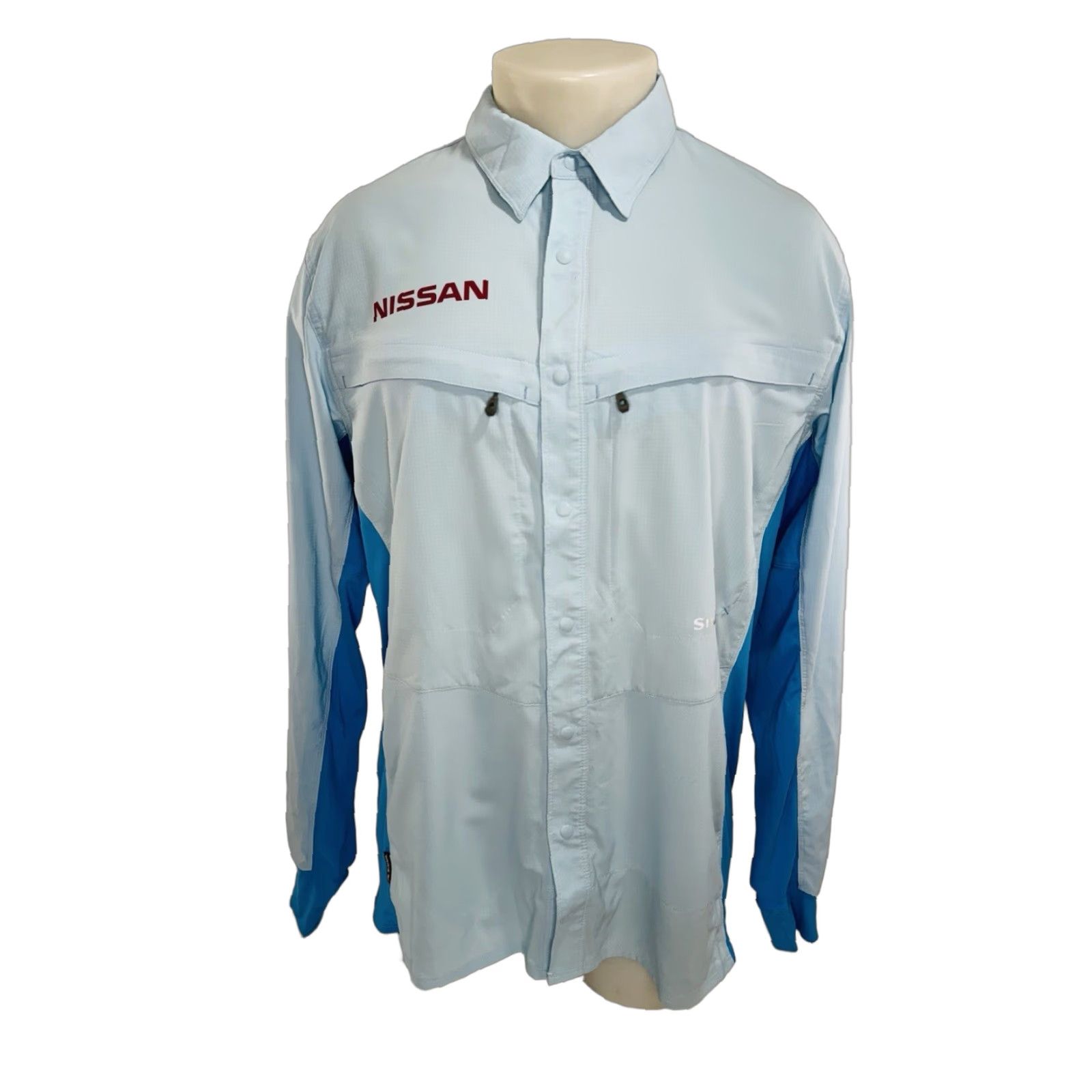 Vintage SIMMS / NISSAN TRUCK WARRIOR - NEW w TAG - UPF30+ Fishing L Shirt Size US L / EU 52-54 / 3 - 1 Thumbnail