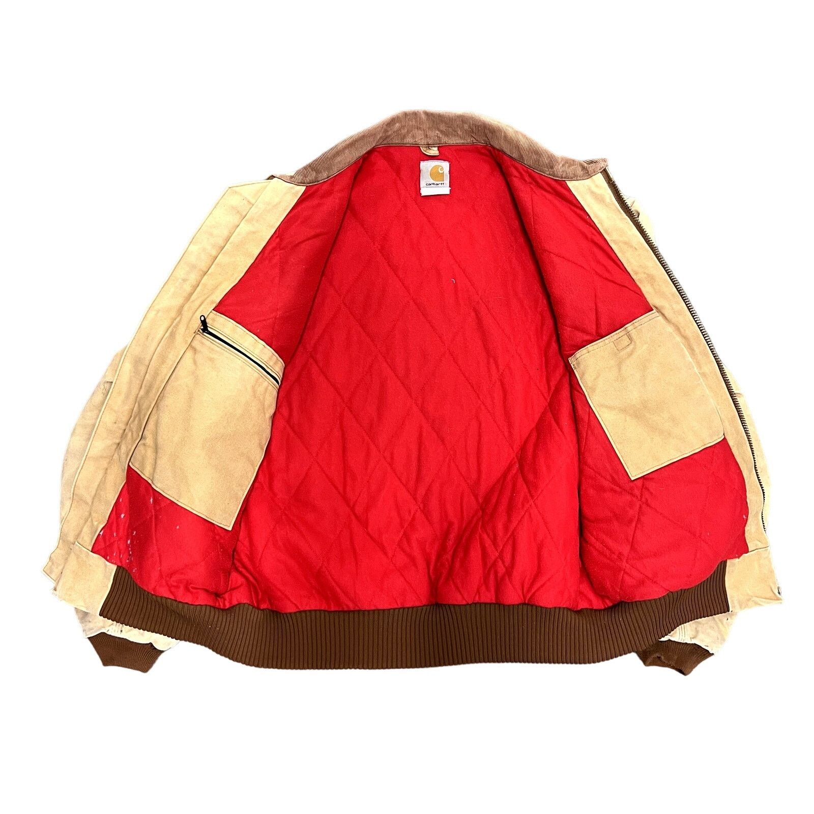 Carhartt Vintage Carhartt Santa Fe Quilted Lined Faded Brown Jacket Size US L / EU 52-54 / 3 - 3 Thumbnail