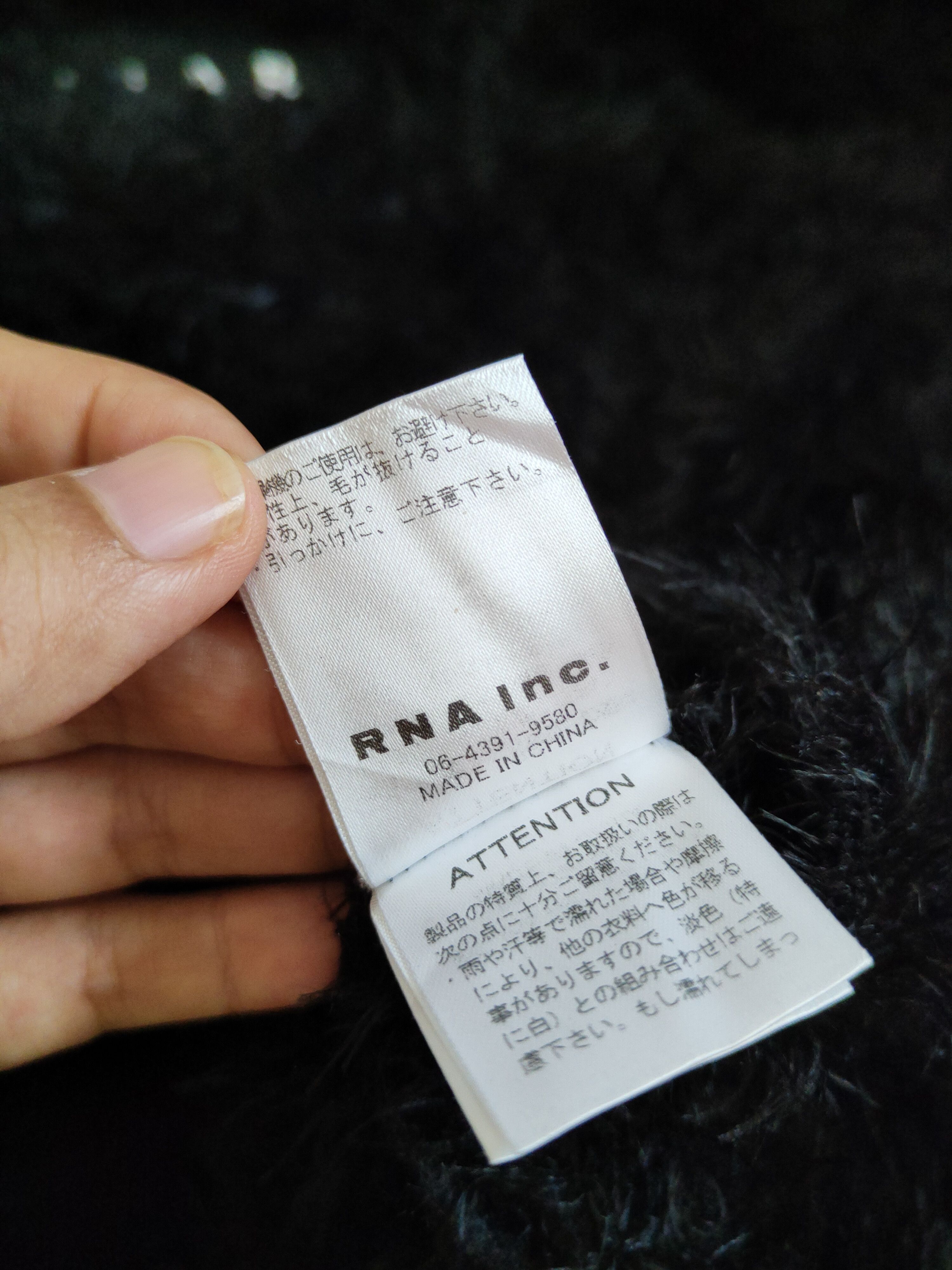 Homespun Knitwear × Japanese Brand × Vintage Rna.Inc Black Shag Shaggy Fur Mohair Knitwear #S2183 Size M / US 6-8 / IT 42-44 - 12 Thumbnail