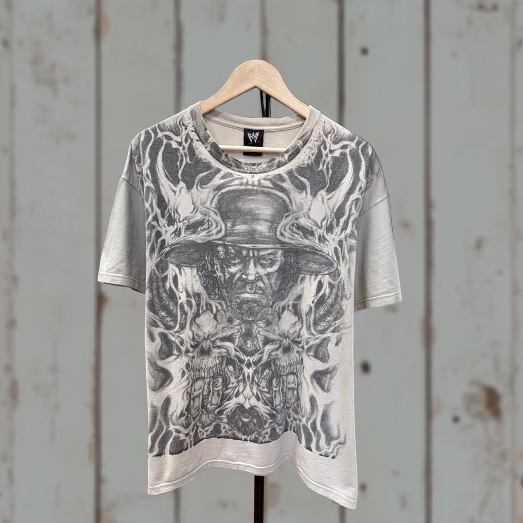 Vintage VINTAGE WWE Undertaker Skull Rip Dead T-Shirt XL Beige Mens Shirt Size US XL / EU 56 / 4 - 1 Thumbnail