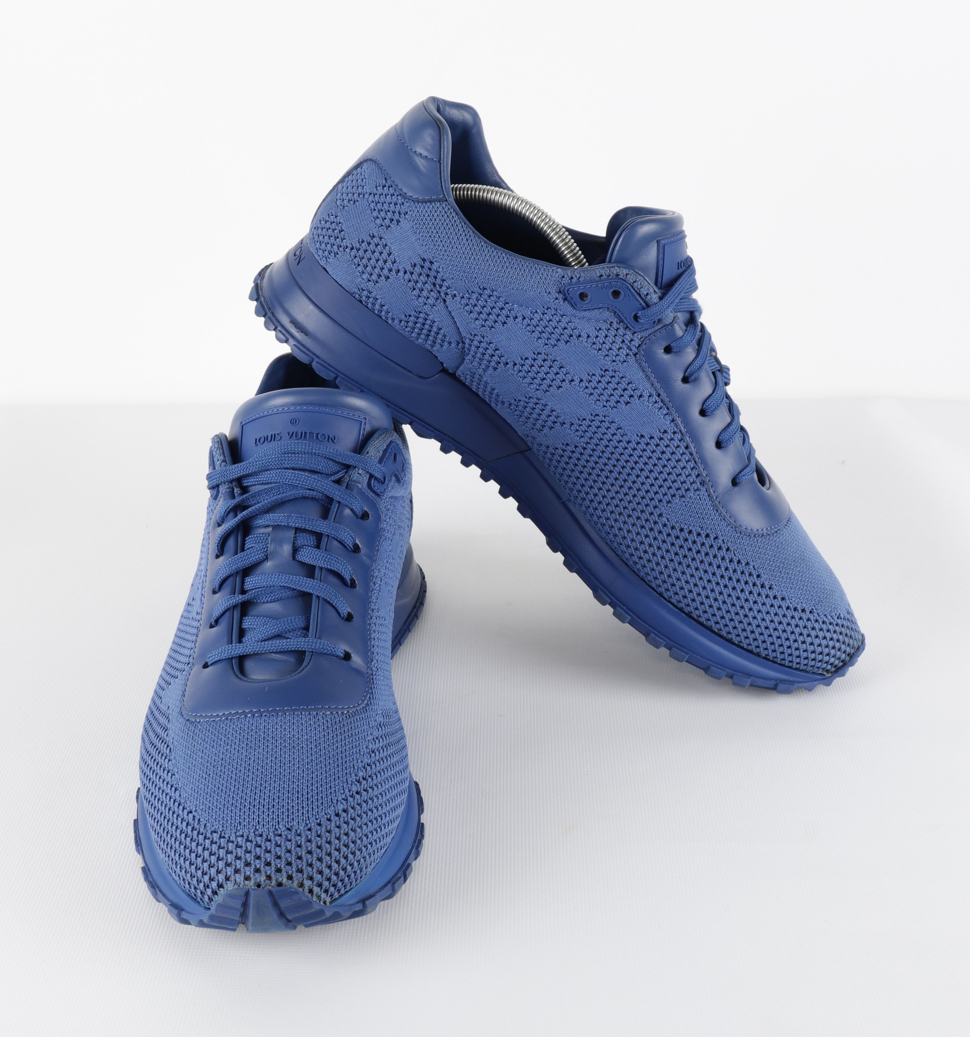Louis Vuitton Louis Vuitton Run Away Damier Blue Mesh Sneakers Size US 10 / EU 43 - 11 Thumbnail