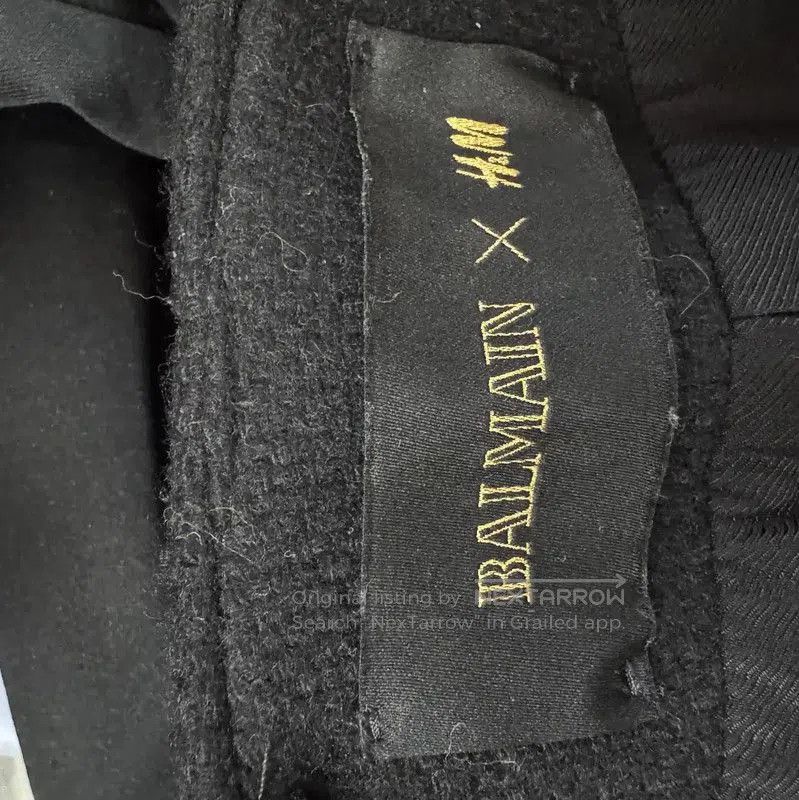 Balmain Balmain Men's Black Mid-Length Coat for Spring/Fall . Size US M / EU 48-50 / 2 - 4 Thumbnail