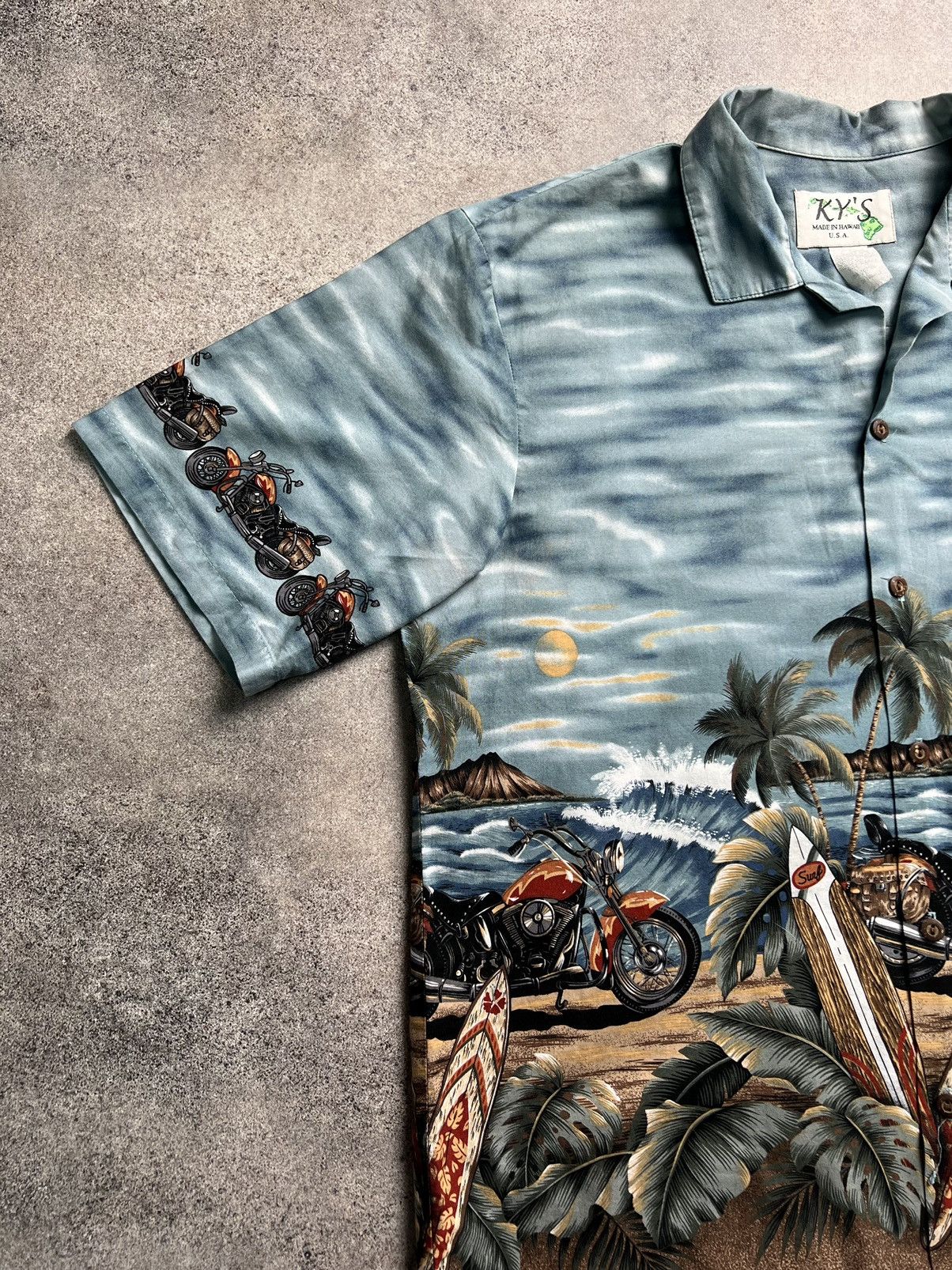Vintage Vintage Hawaiian bikers shirt Size US L / EU 52-54 / 3 - 3 Thumbnail